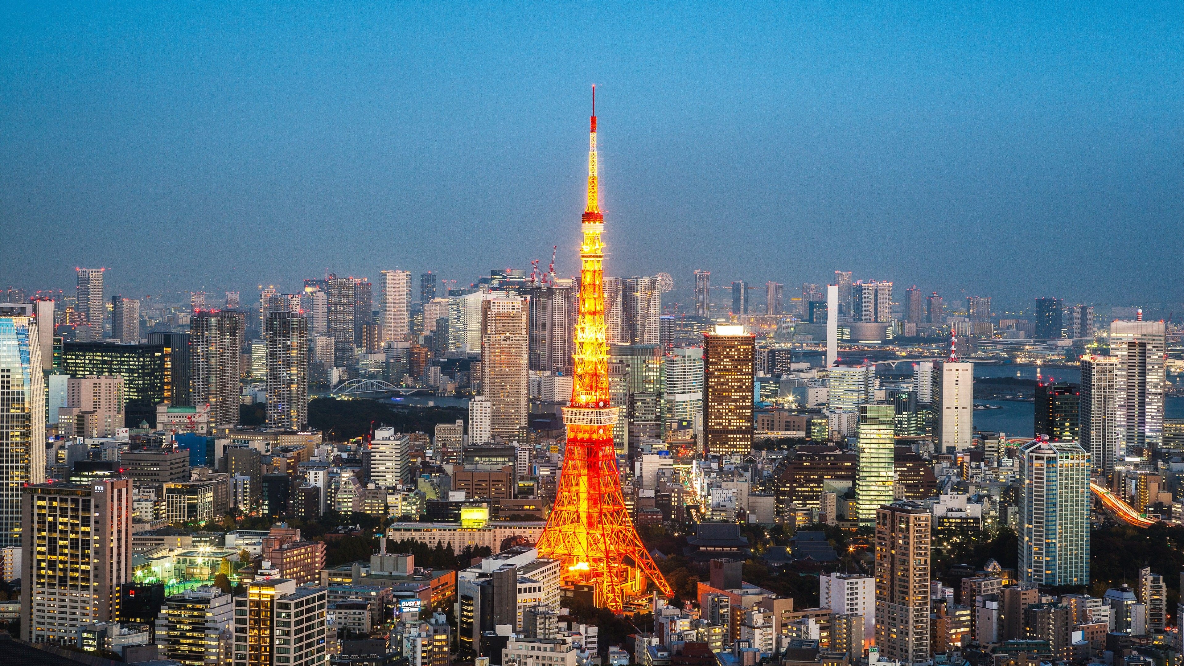 3840x2160 Wallpaper Tokyo Tower, Tokyo, Japan, Cityscape, Skyline, HD, 4K, Desktop