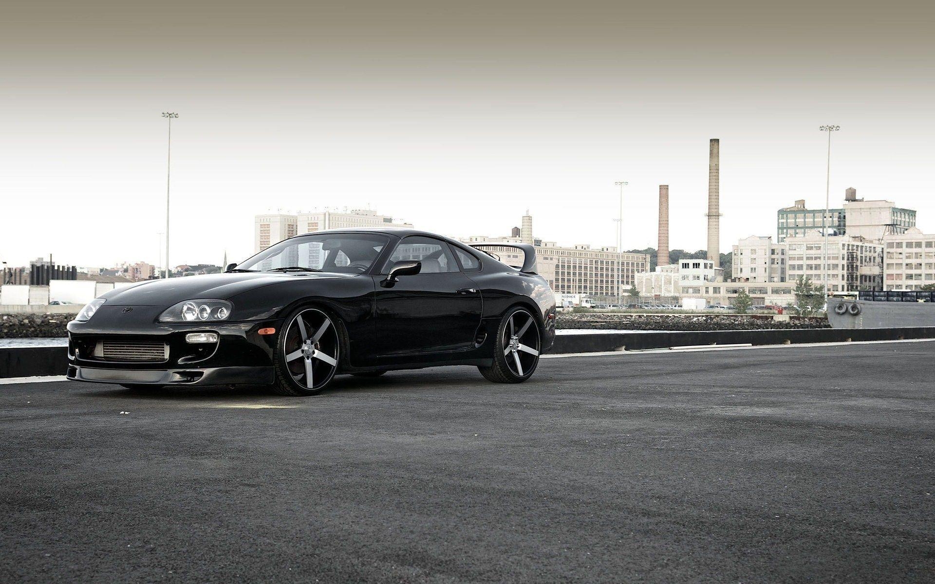 1920x1200 Black Toyota Supra City HD Wallpaper, Desktop