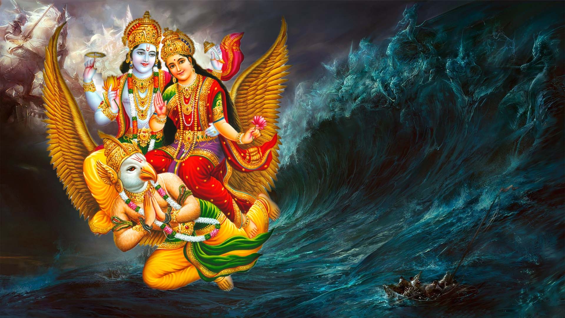 1920x1080 Lord Vishnu. God HD Wallpaper, Desktop