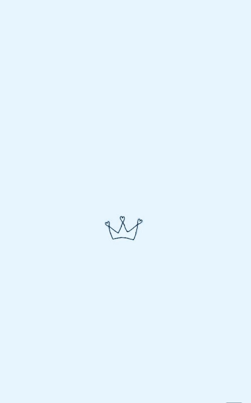 830x1340 gorgeous #logo #icon #babyblue #aesthetic #crown #blue #beautiful #screensaver #background. Blue wallpaper iphone, Cute blue wallpaper, iPhone wallpaper vsco, Phone