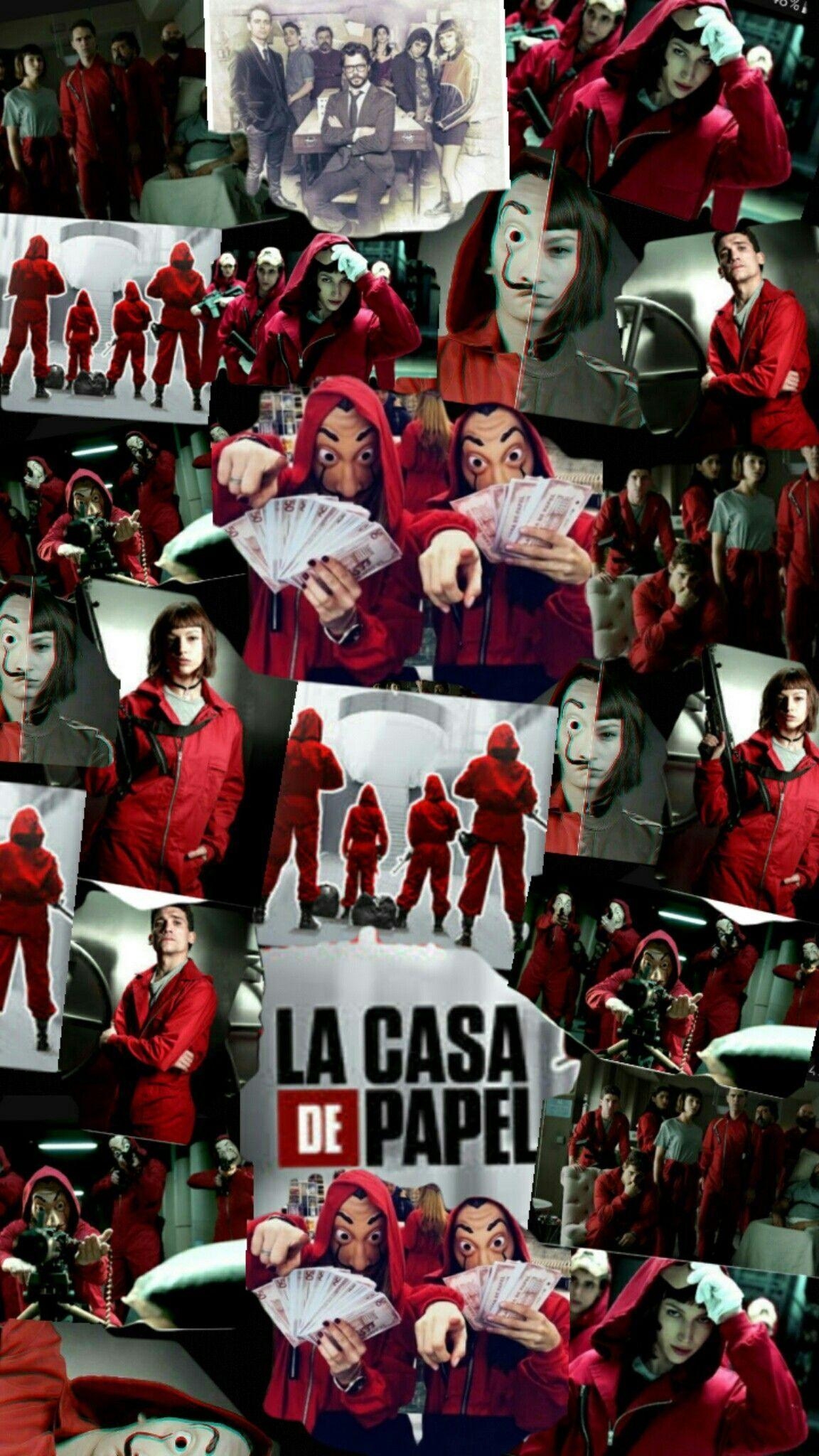 1160x2050 Wallpaper La Casa de Papel, Phone