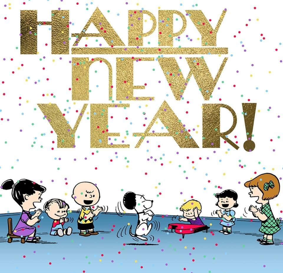 960x930 Download Charlie Brown And Friends New Year Wallpaper, Desktop