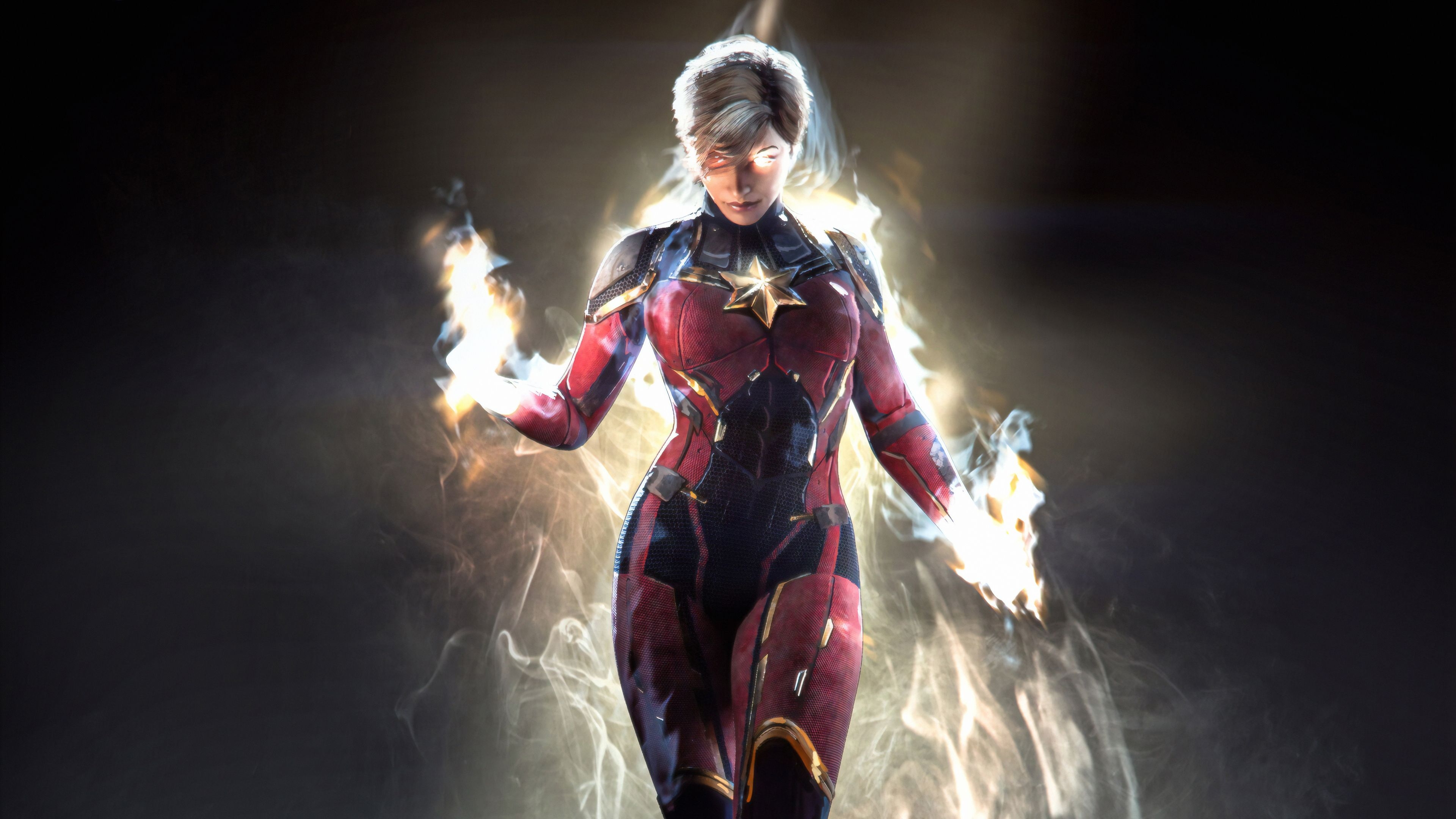 3840x2160 Captain Marvel New Art4k, HD Superheroes, 4k Wallpaper, Image, Desktop