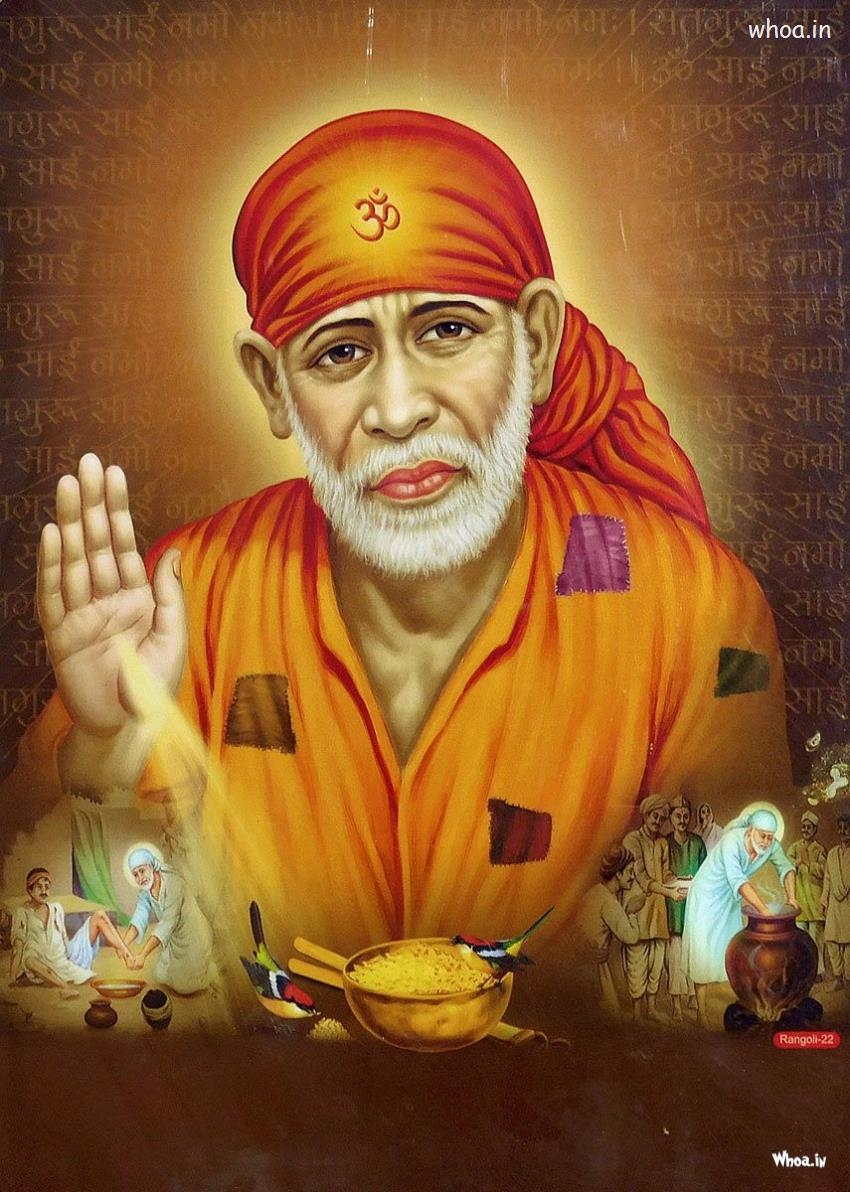 850x1200 Latest HD Sai Baba Image, Photo, Wallpaper Free Download, Phone