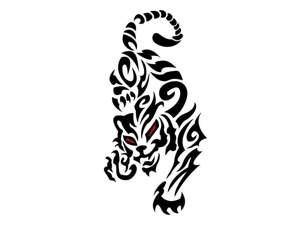 1030x770 Claw Marks Design Wallpaper Staggering Tiger Tribal Tattoo Designs, Desktop