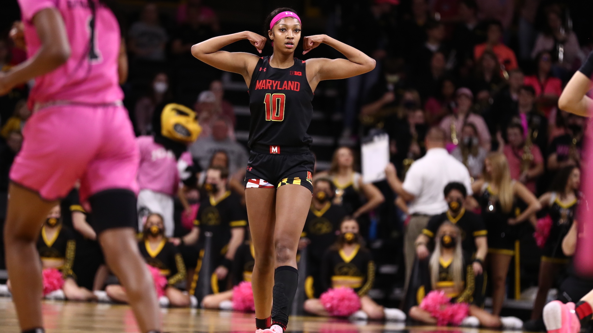 1920x1080 Angel Reese's Basketball of Maryland Athletics, Desktop