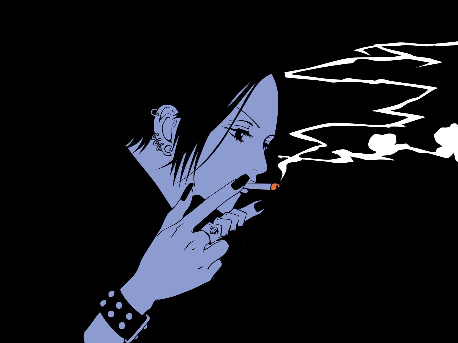 1600x1200 black cigarette nana osaki nana smoking. konachan.com.com Anime Wallpaper, Desktop