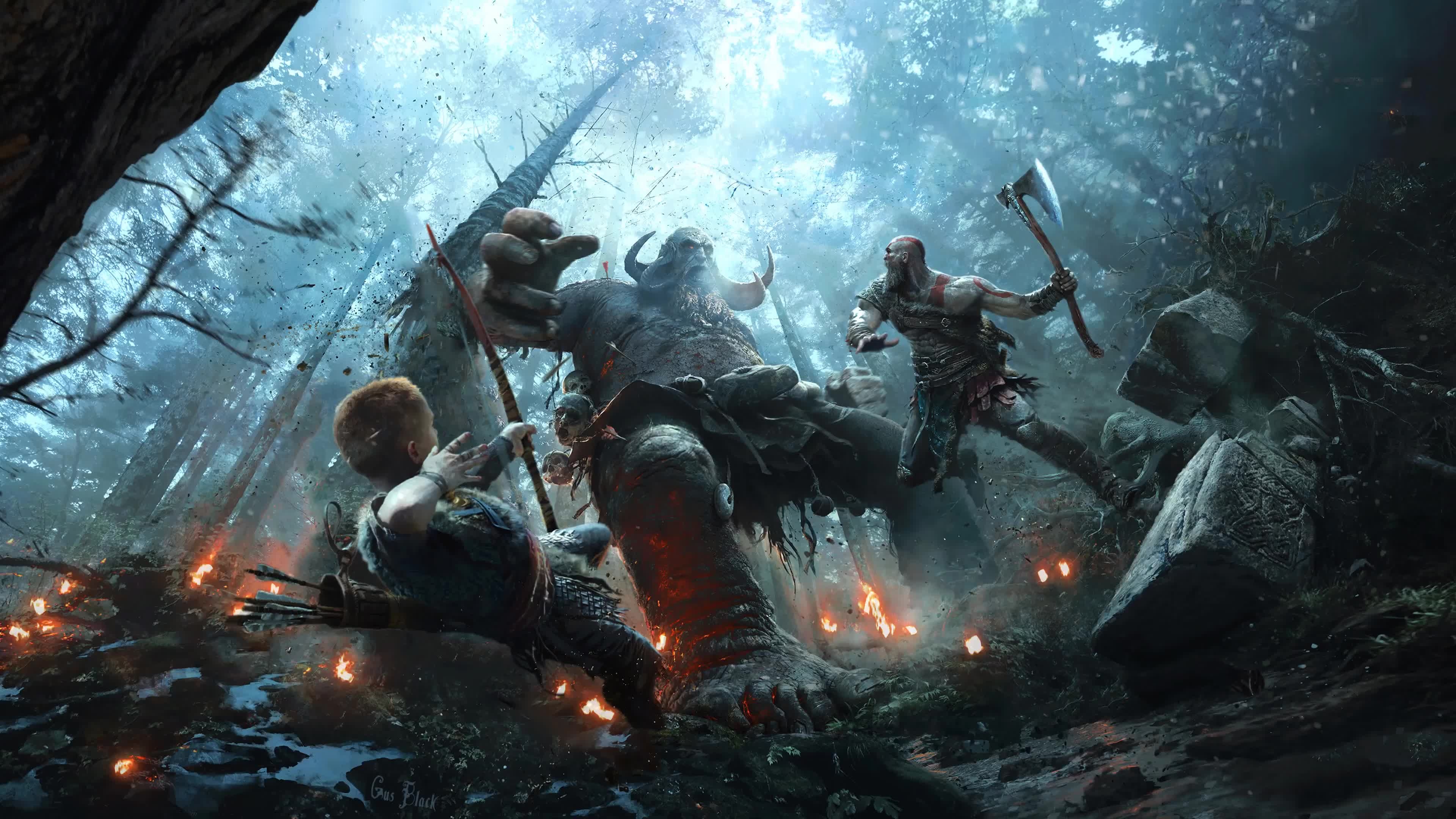 3840x2160 God of War 4K Live Wallpaper, Desktop