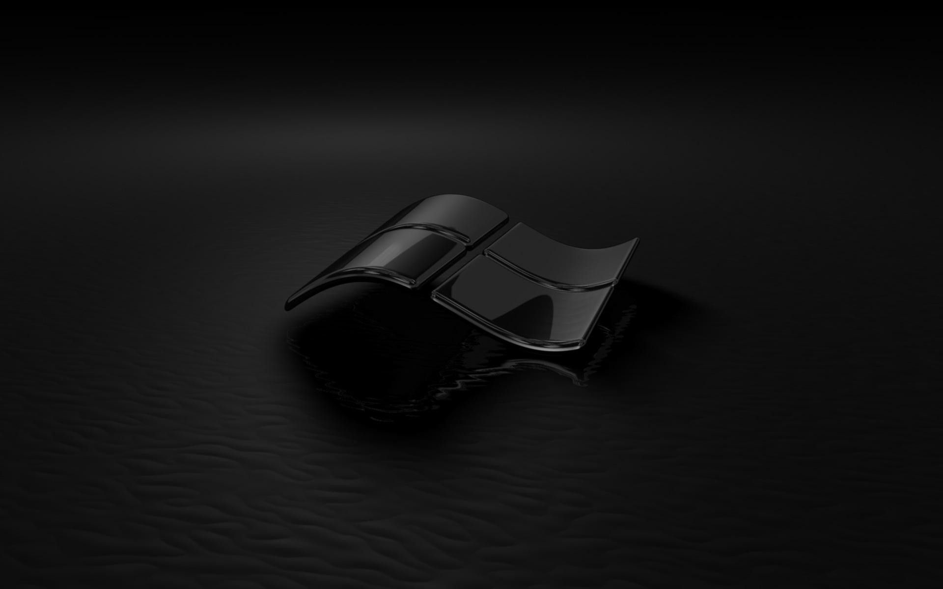 1920x1200 Windows Dark Glass Logo, Desktop