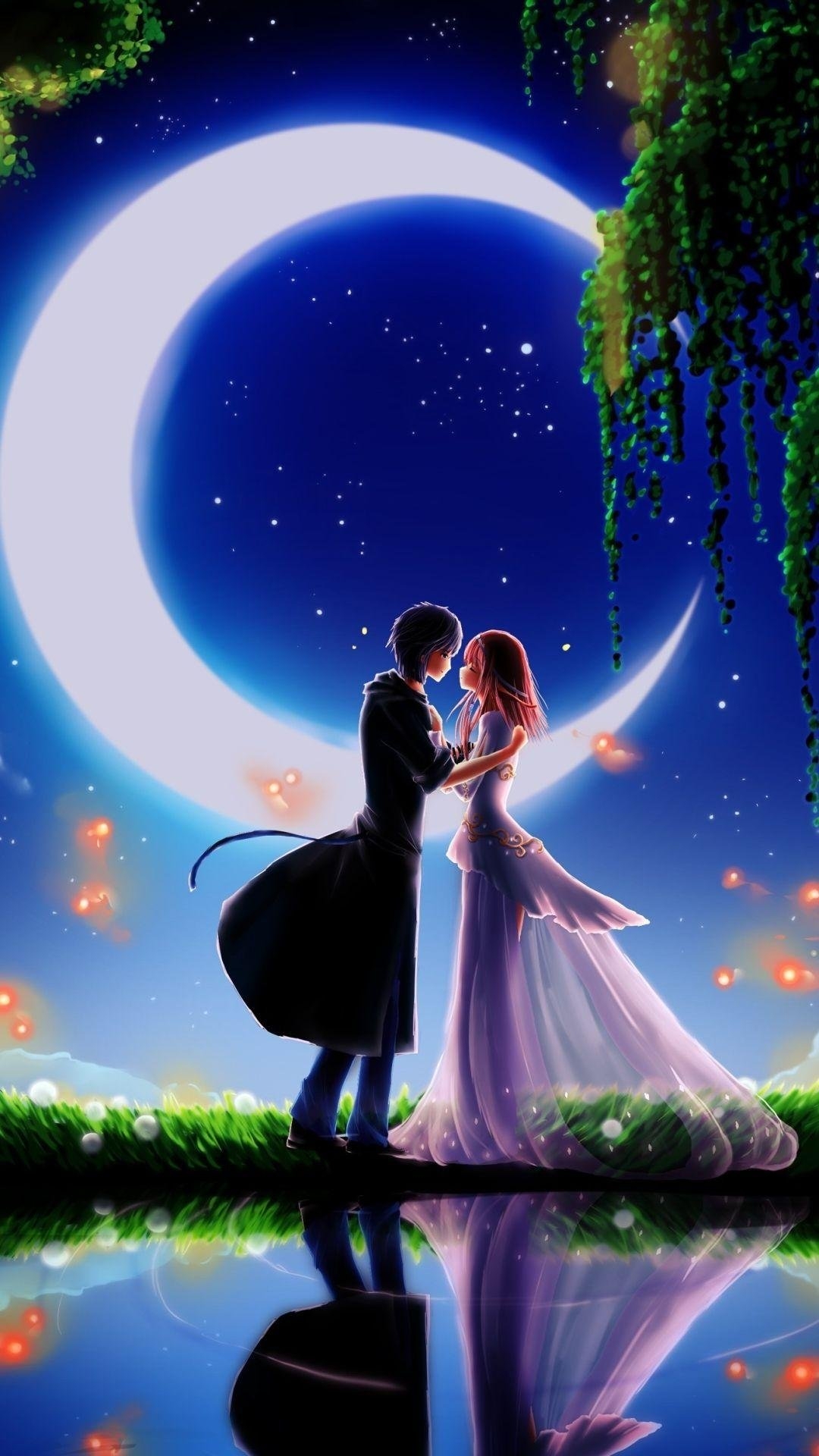 1080x1920 Anime love Wallpaper Download, Phone