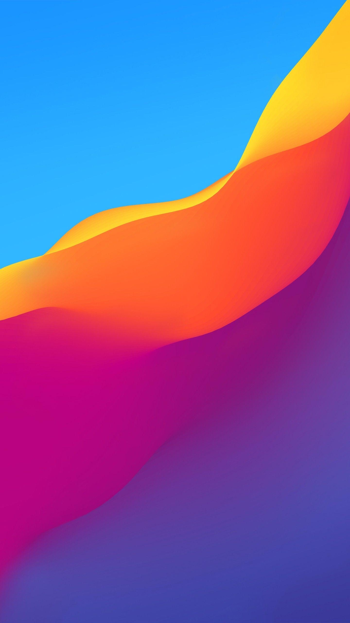 1440x2560 Abstract #Colorful Gradient Waves Honor Play Stock #wallpaper, Phone