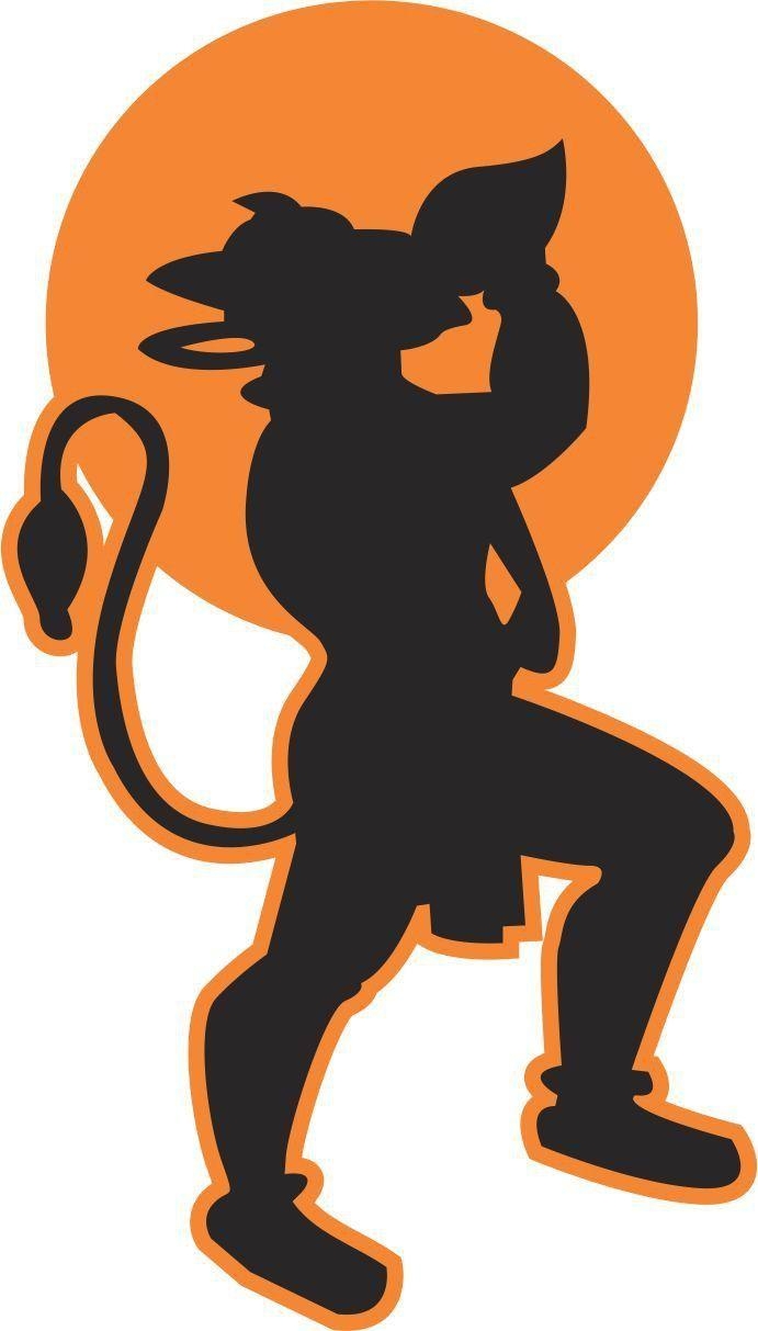 700x1220 iDesign Hanuman Windows Car Sticker. pk. Hanuman, Phone