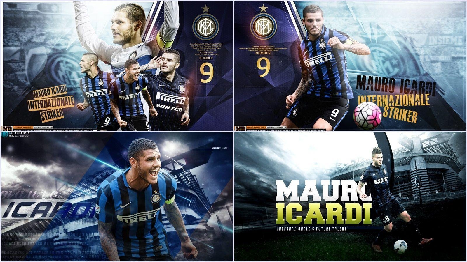 1600x900 Amazing Mauro Icardi Wallpaper Internazionale Full HD 4K, Desktop