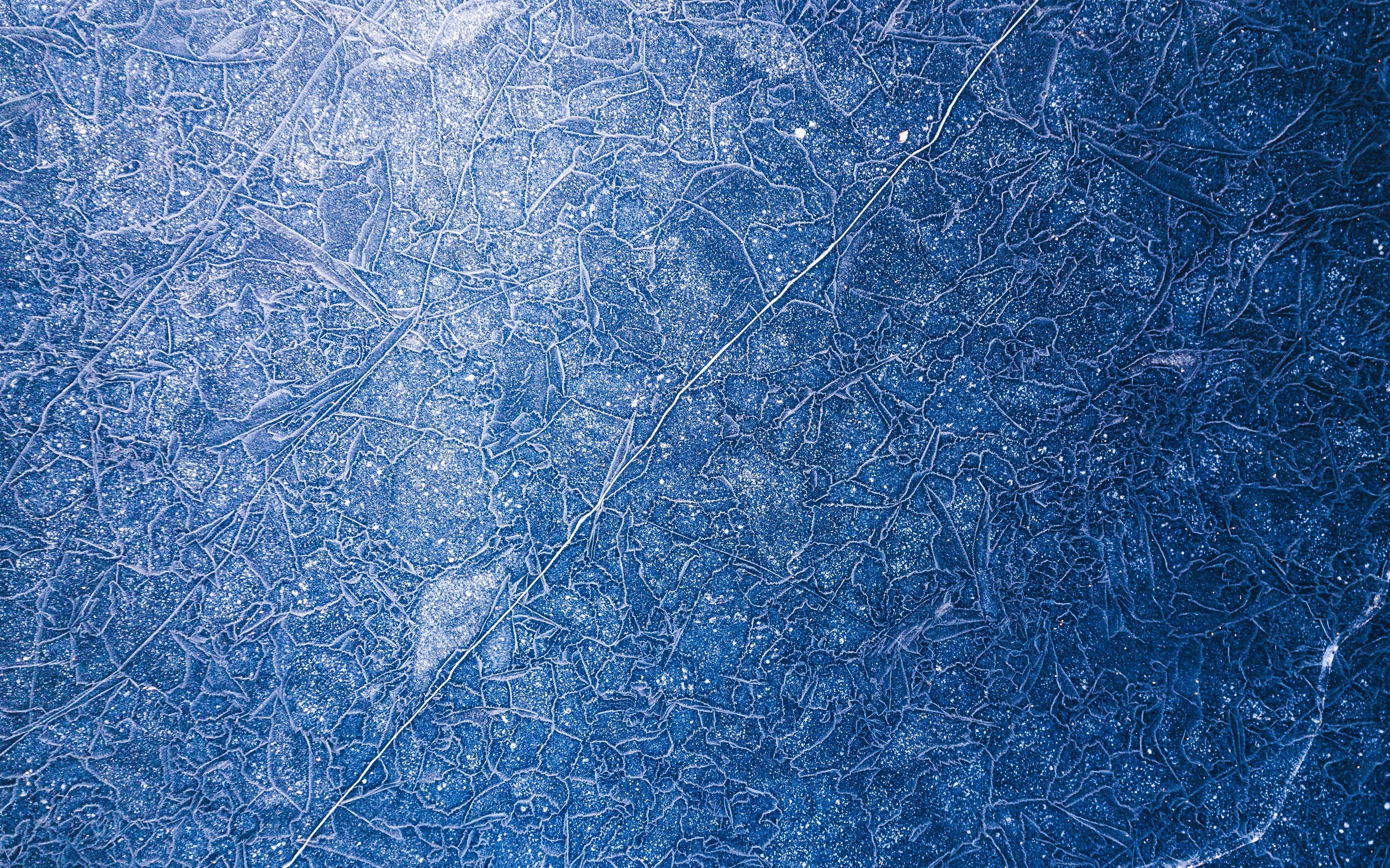 3840x2400 Download wallpaper  ice, patterns, frost, snow, frozen 4k, Desktop