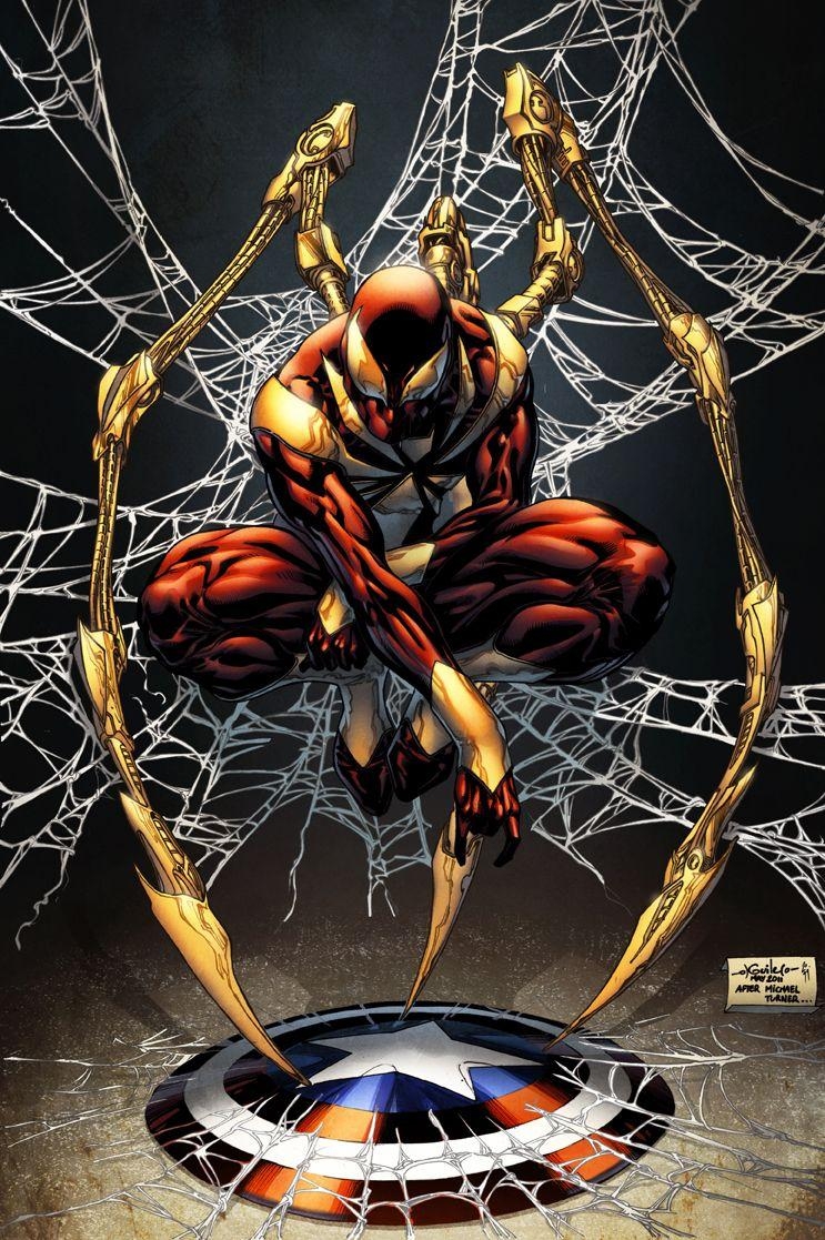 750x1120 iron spiderman wallpaper iron spider man simon gough colors, Phone