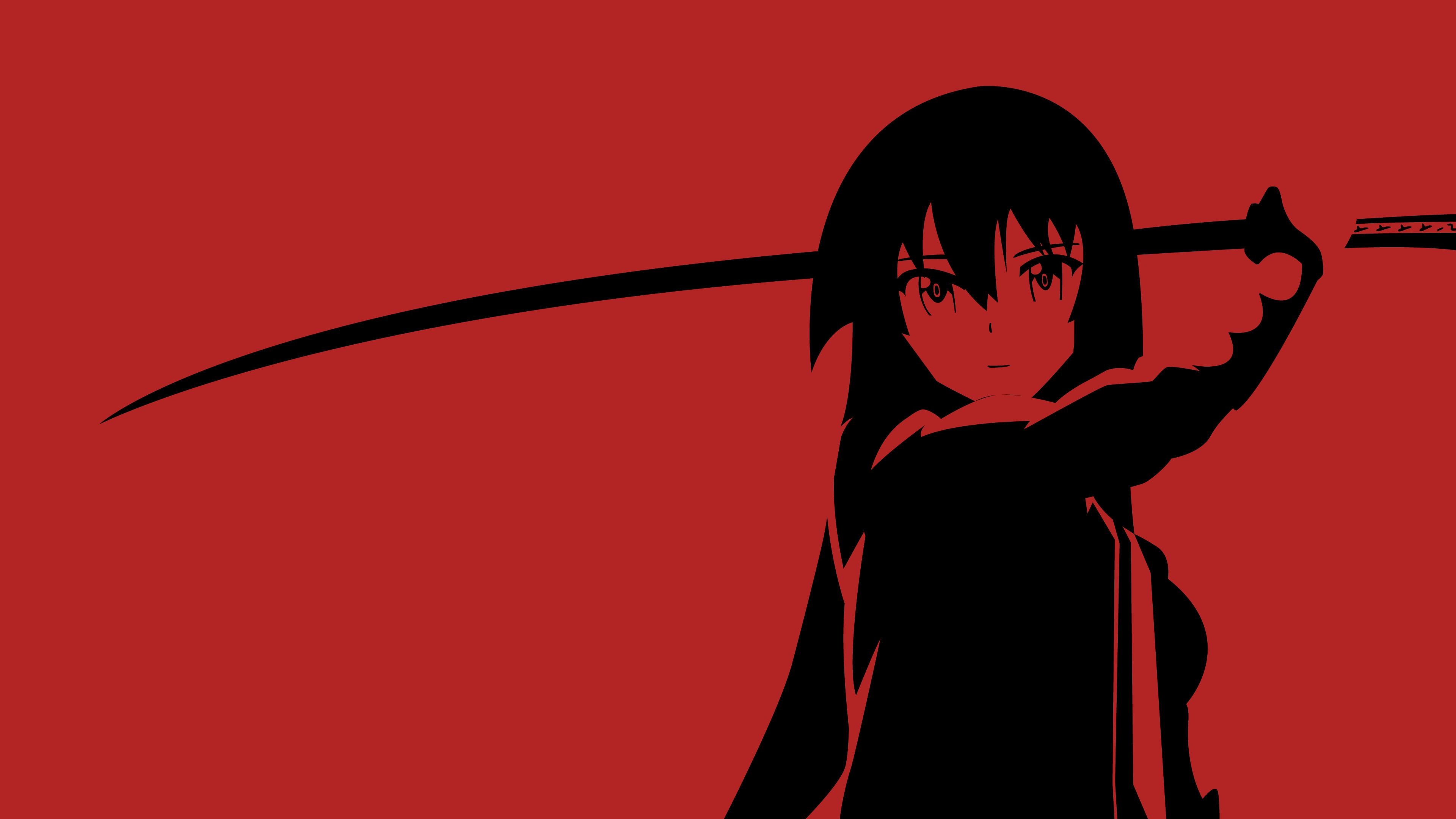 3840x2160 Red and Black Anime Wallpaper, Desktop