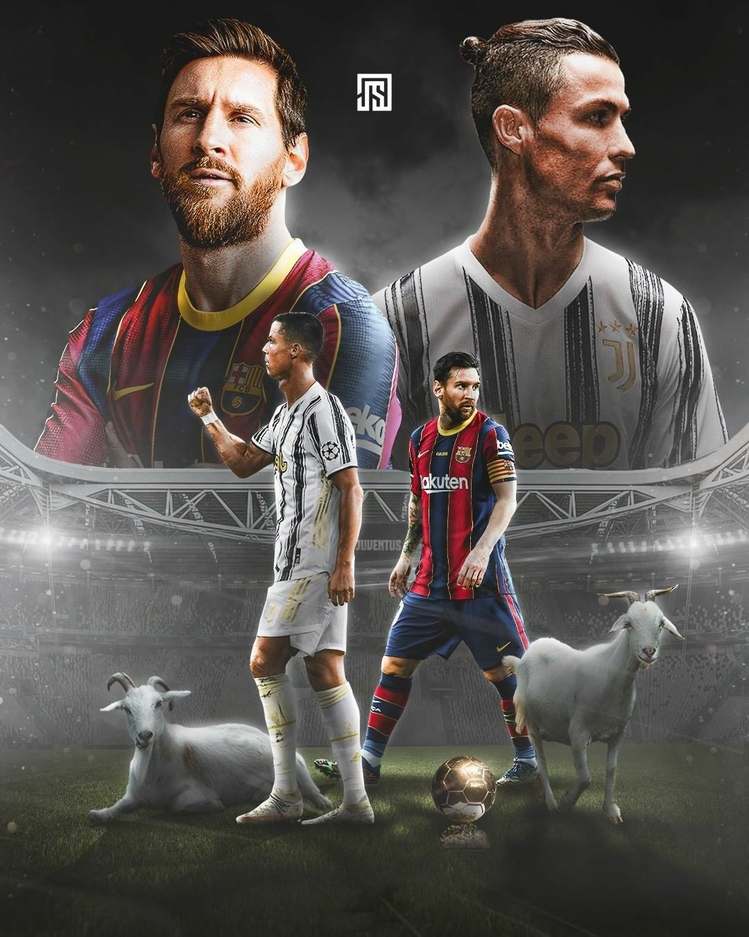 1080x1350 The Two Goat Face to Face. Messi and ronaldo, Messi and ronaldo wallpaper, Ronaldo wallpaper, Phone