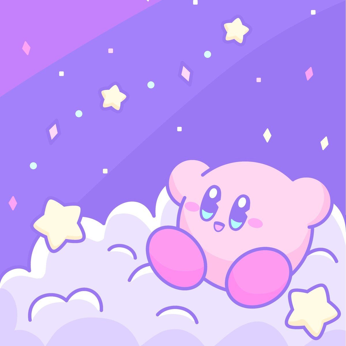 1200x1200 Purple Kirby Wallpaper Free Purple Kirby Background, Phone