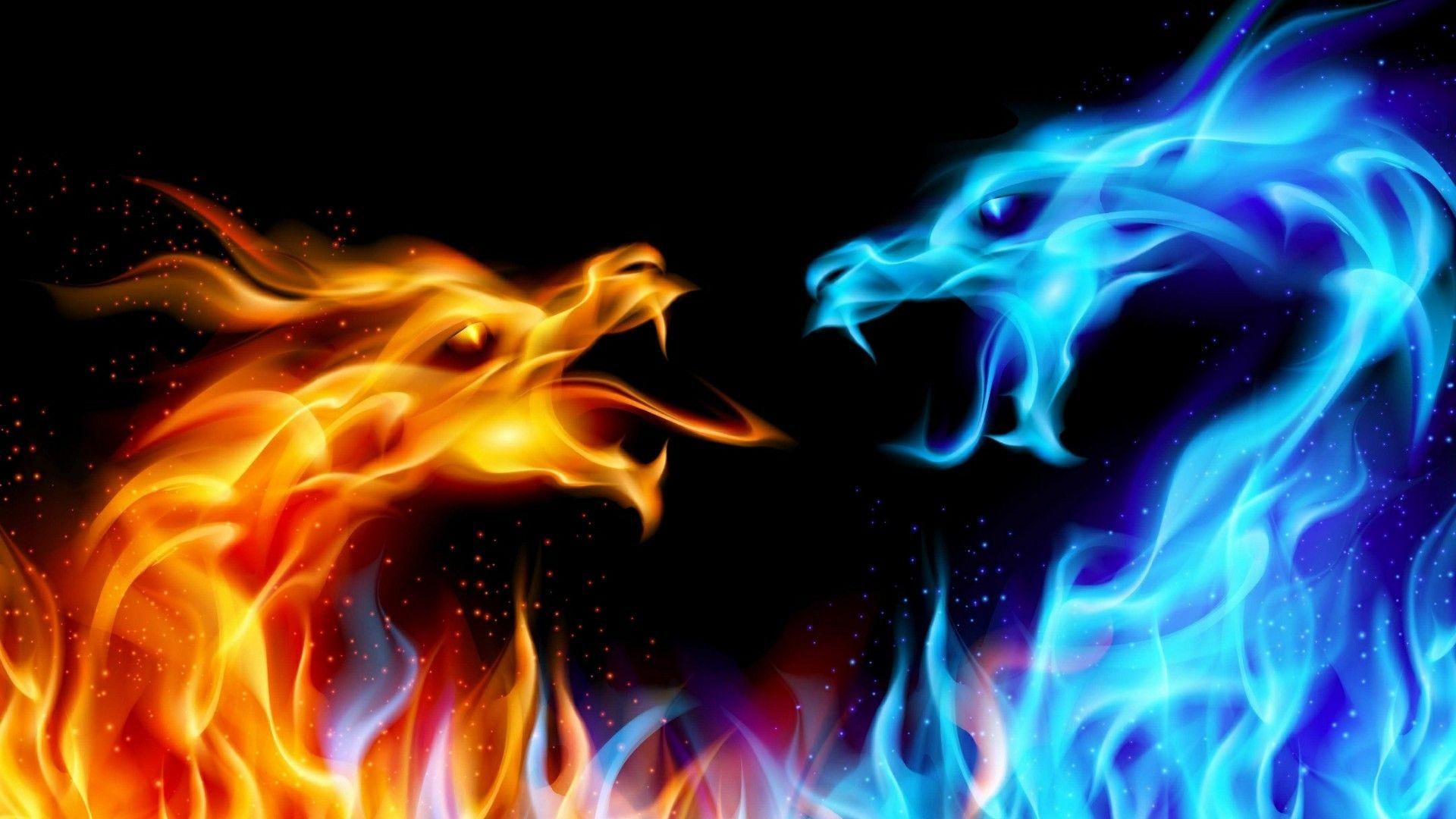 1920x1080 Fire and Ice Dragon Wallpaper Free Fire and Ice Dragon, Desktop