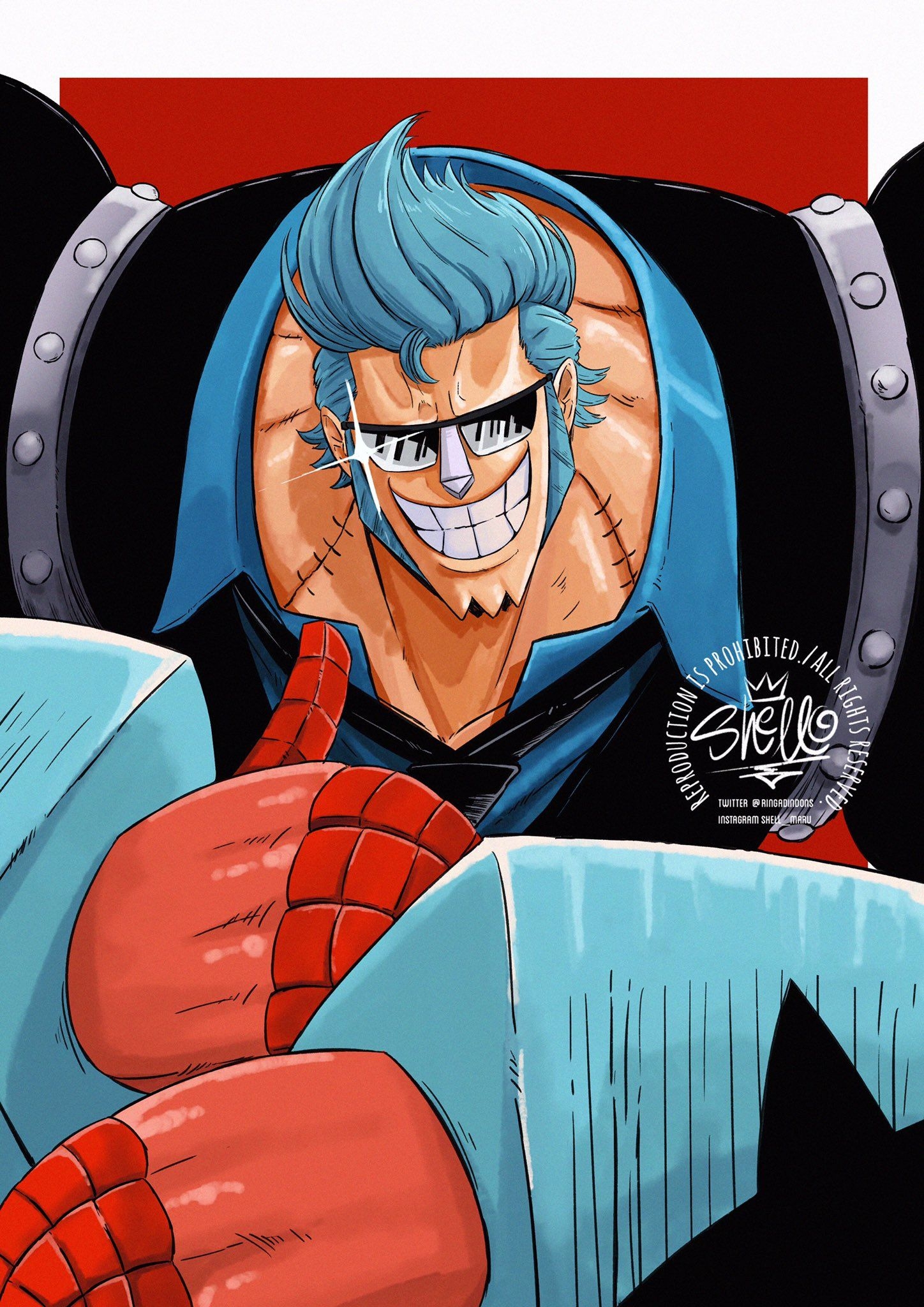 1450x2050 Franky PIECE Anime Image Board, Phone