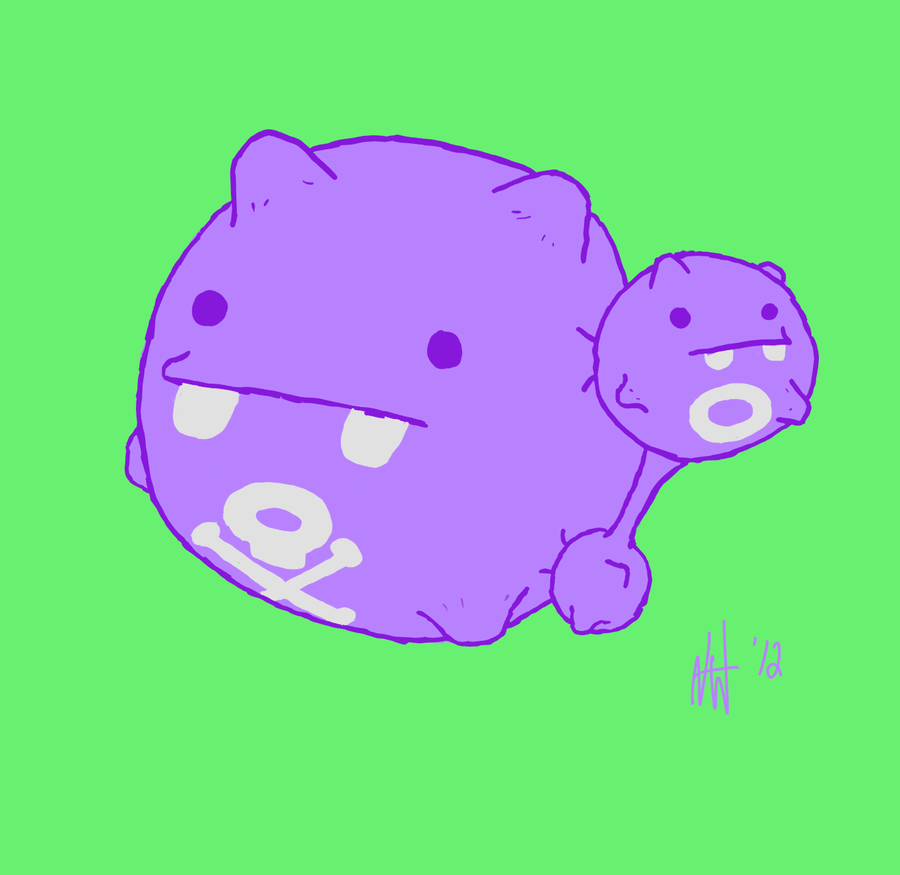 900x880 Weezing (colored), Desktop