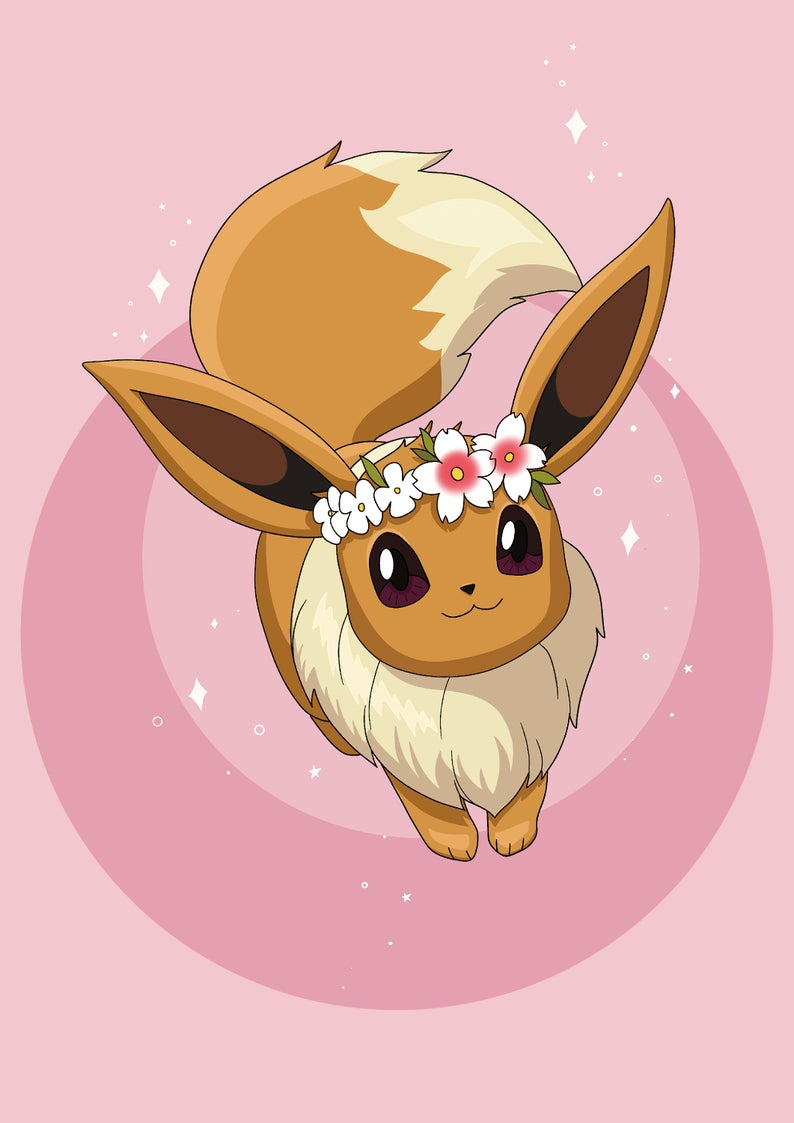 800x1130 Eevee Pokemon Printable Pokemon Print Cute Eevee Kawaii. Etsy. Cute pokemon wallpaper, Eevee cute, Cute cartoon wallpaper, Phone