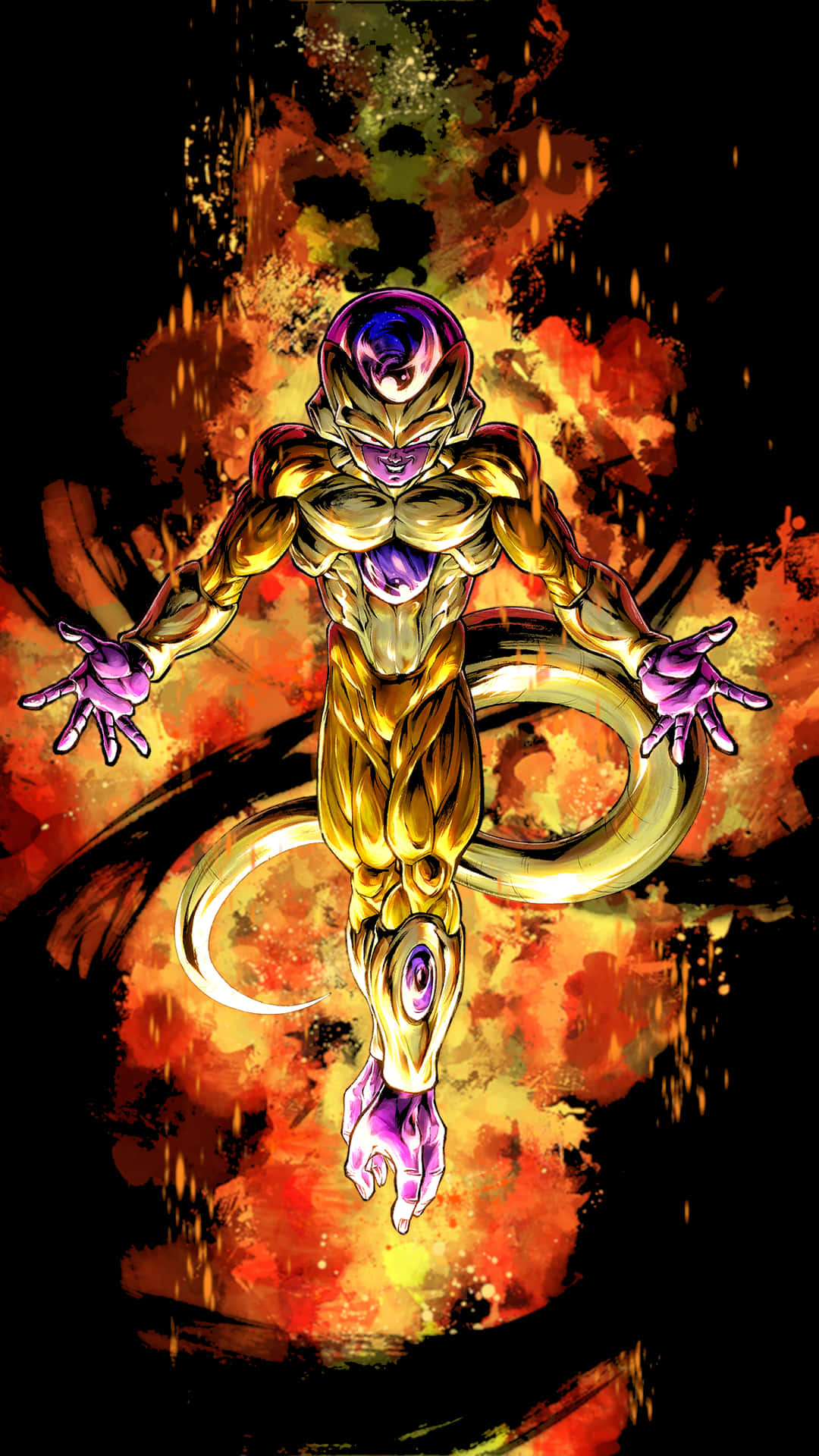 1080x1920 Download Frieza Fire Background Wallpaper, Phone