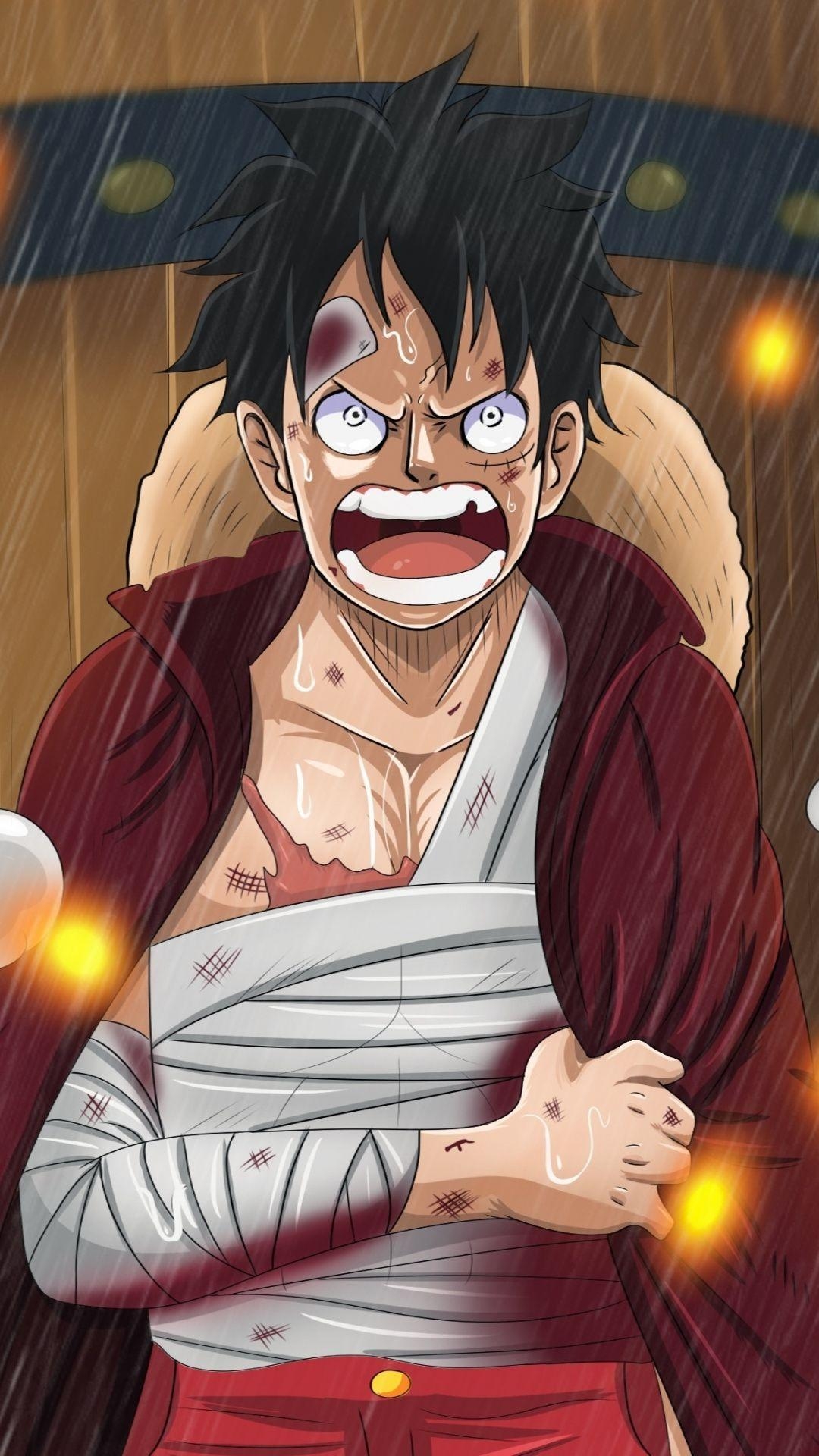 1080x1920 Monkey D. Luffy, angry, One Piece, anime,  wallpaper, Phone