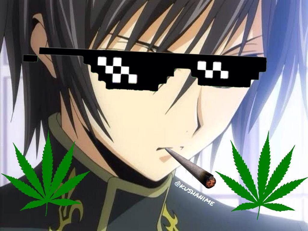 1030x770 weed smoking anime, Desktop