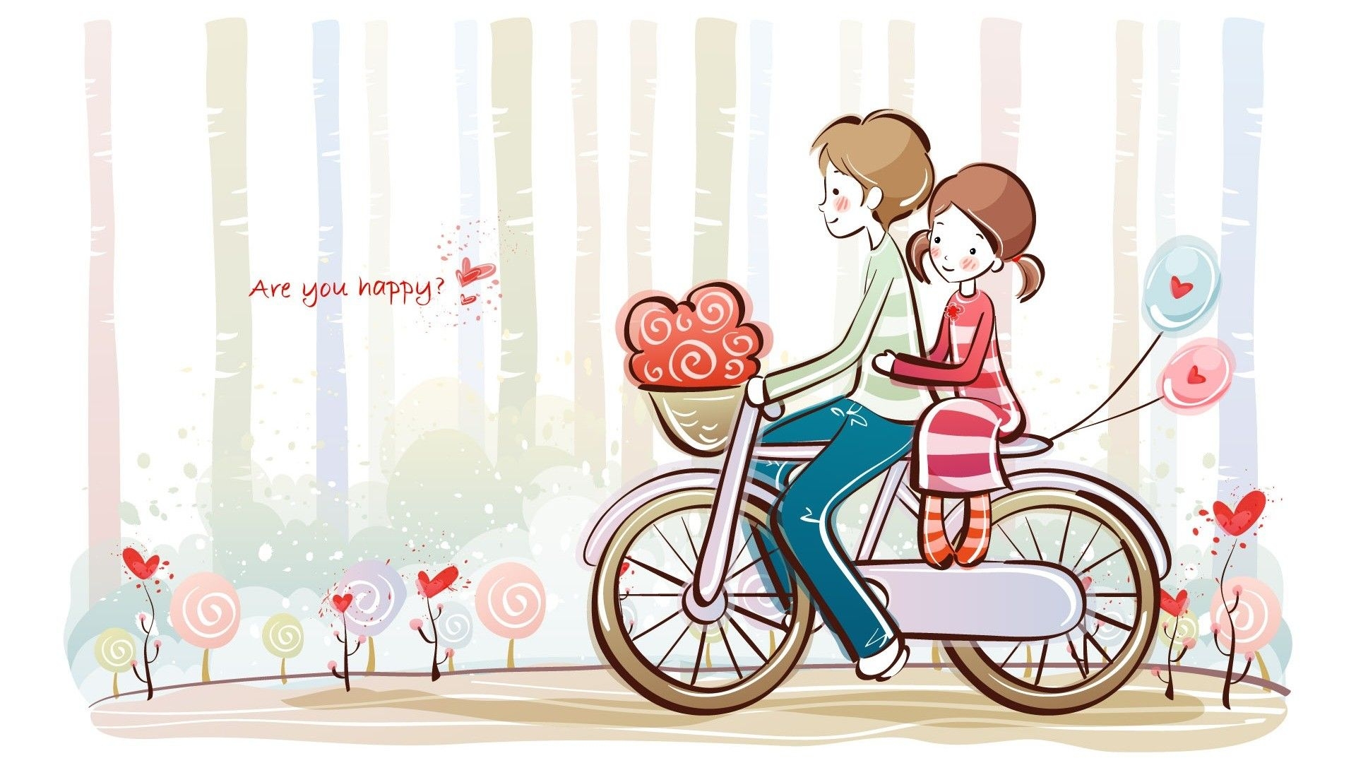 1920x1080 Free Cute Cartoon Couple, Download Free Clip Art, Free Clip Art, Desktop