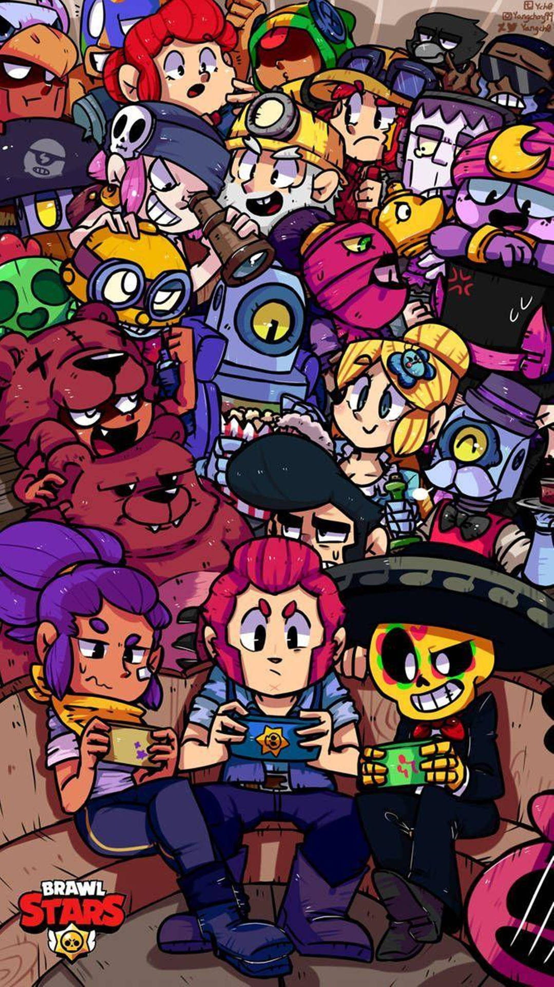 1080x1920 Download Fun Casts Moba Game Brawl Stars 4k Wallpaper, Phone