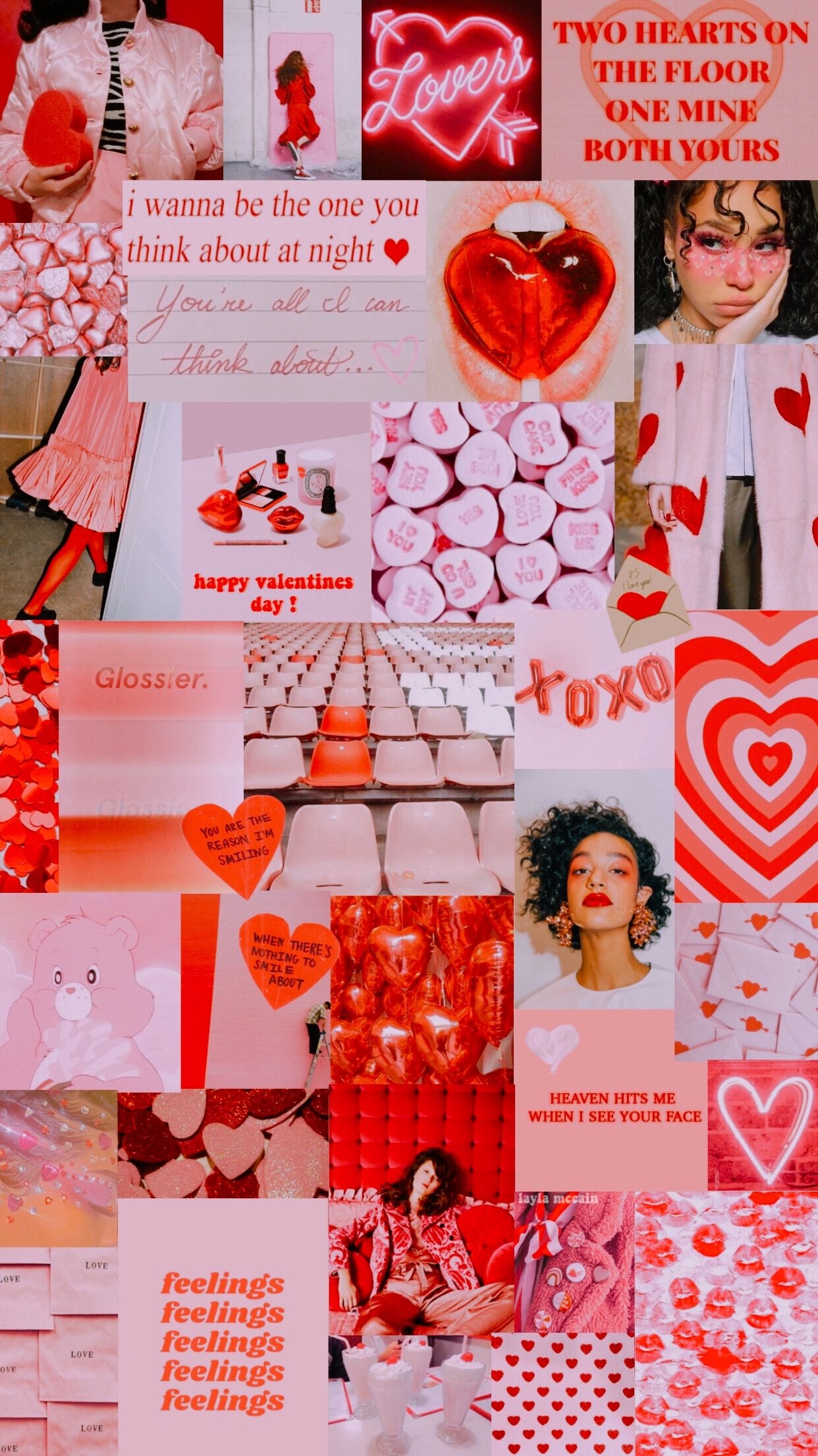 1250x2210 Valentines Day Collage Wallpaper Free Valentines Day Collage Background, Phone