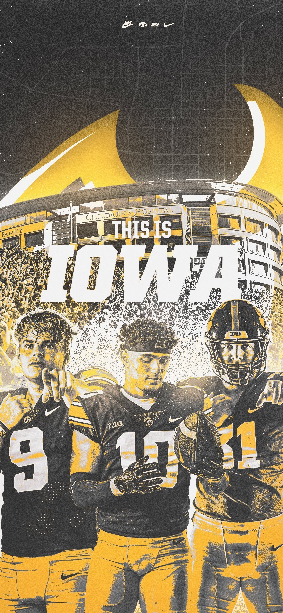 1130x2440 Hawkeye Football's time, Phone