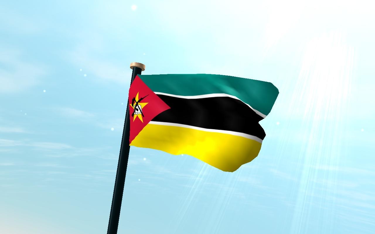 1280x800 Mozambique Flag 3D Free for Android, Desktop