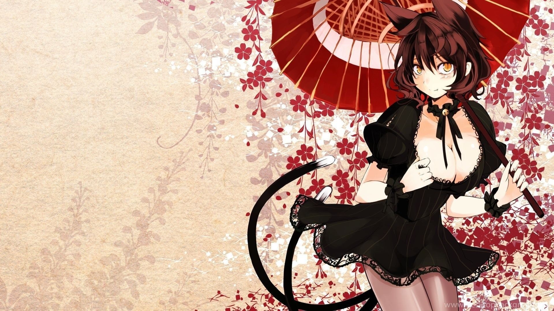 1920x1080 Download Wallpaper  Anime, Girl, Dress, Black, Hair Full. Desktop Background, Desktop