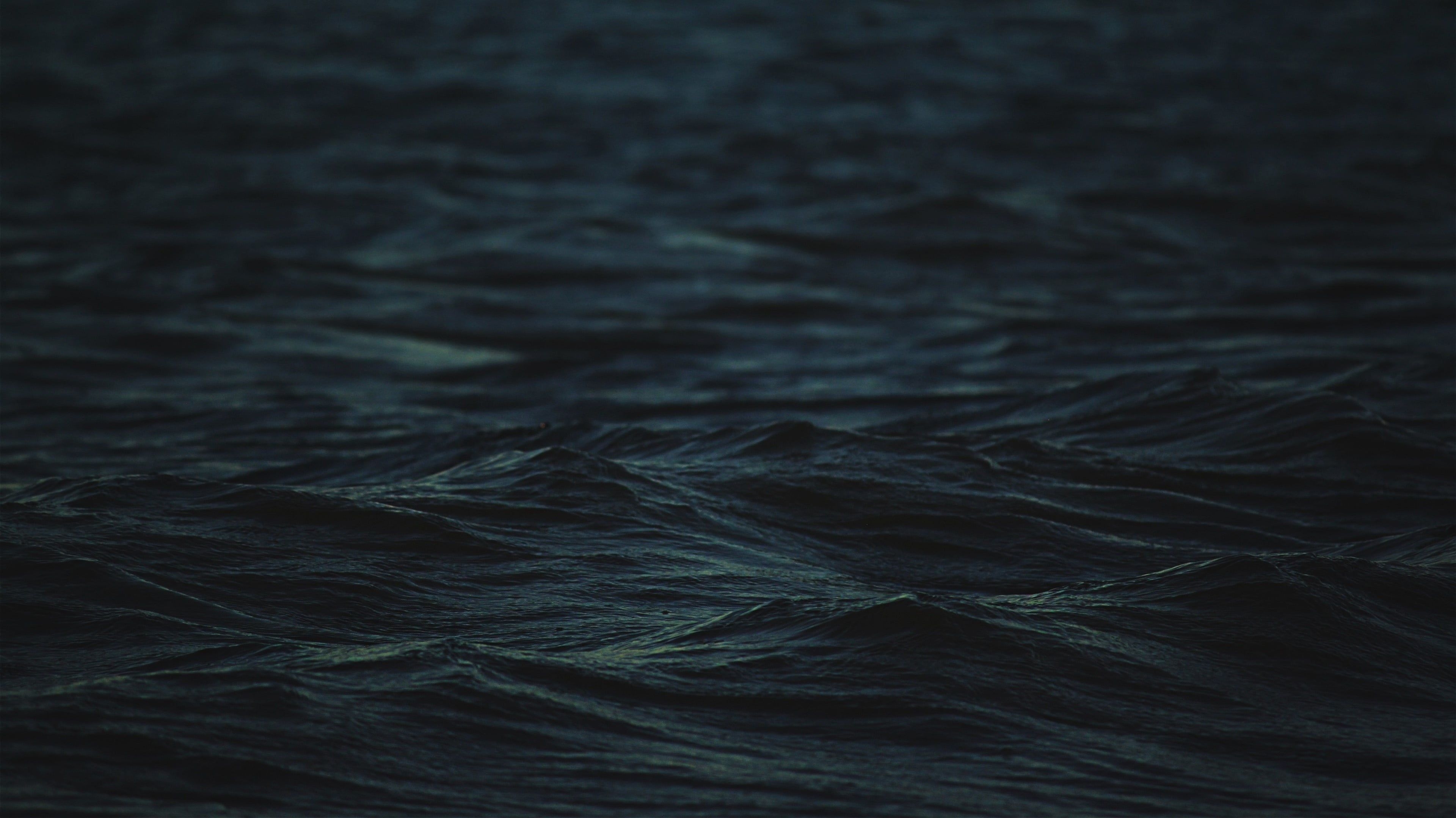 3840x2160 Free download calm waters simple blue dark sea waves water depth of field [] for your Desktop, Mobile & Tablet. Explore Dark Sea 4K WallpaperK Dark Wallpaper, 4K, Desktop