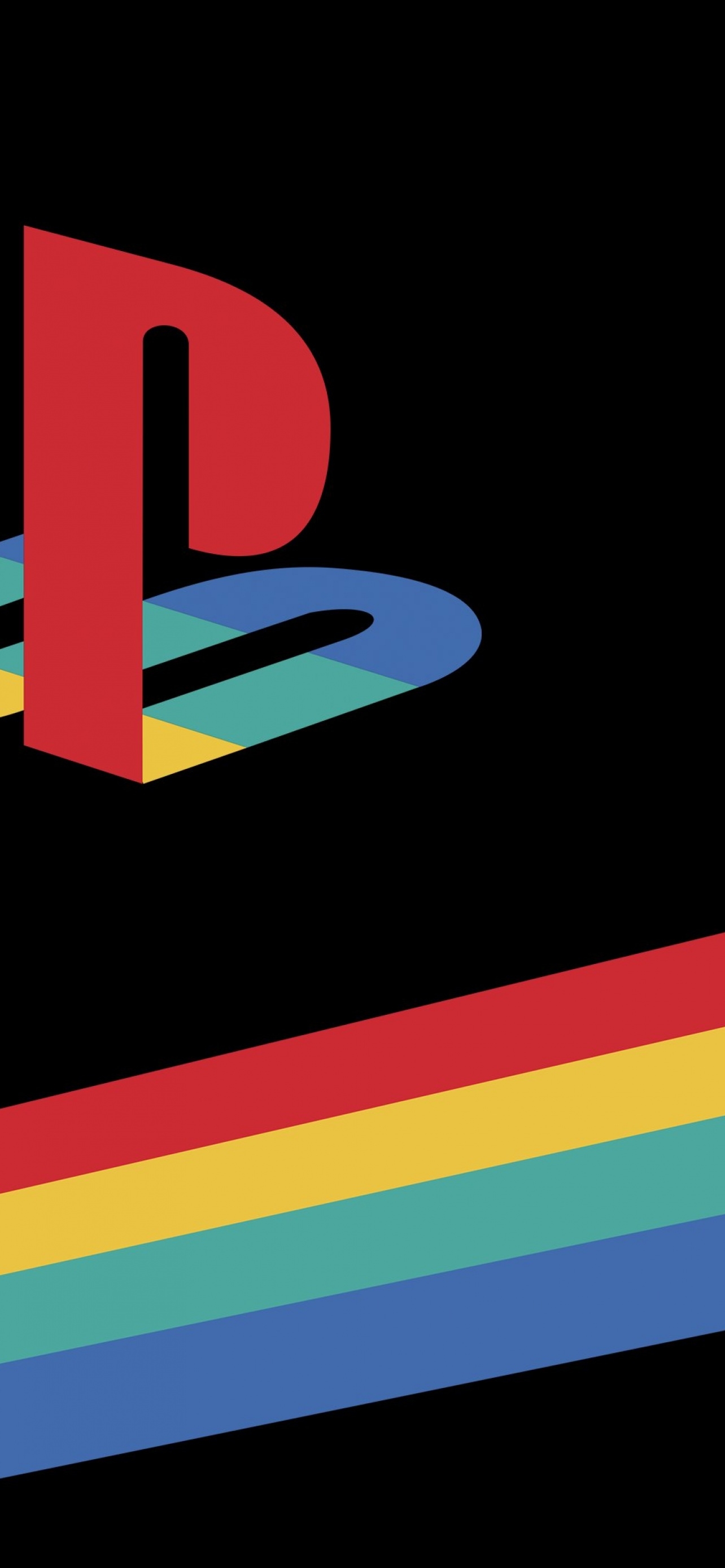 1290x2780 PlayStation Wallpaper 4K, Retro, Logo, AMOLED, Minimalist, Phone