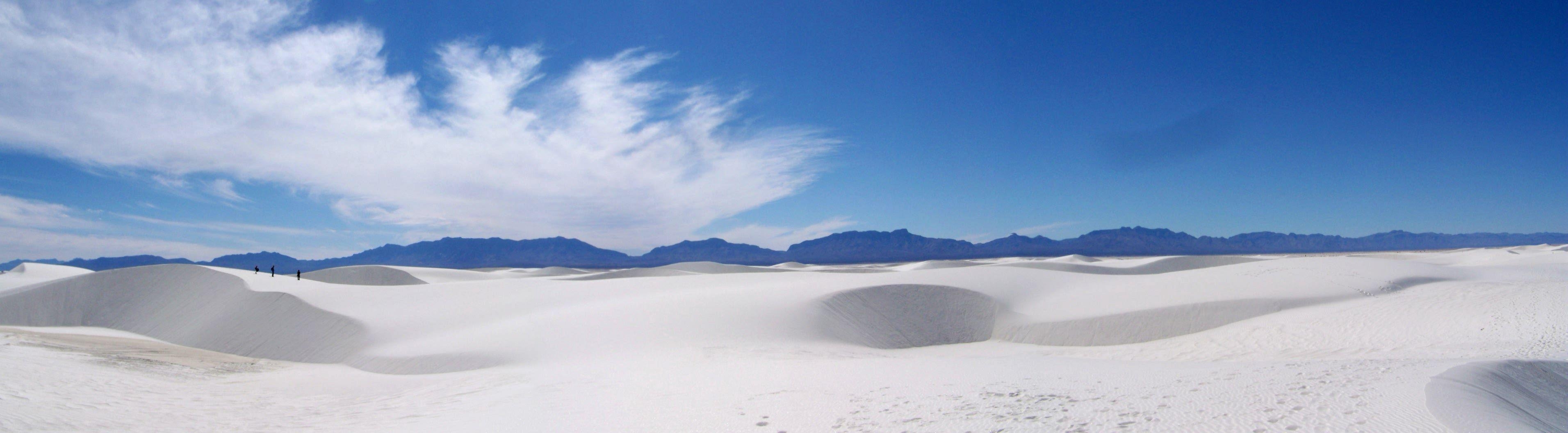 3830x1060 Alkali Flats Trail White Sands National, Dual Screen