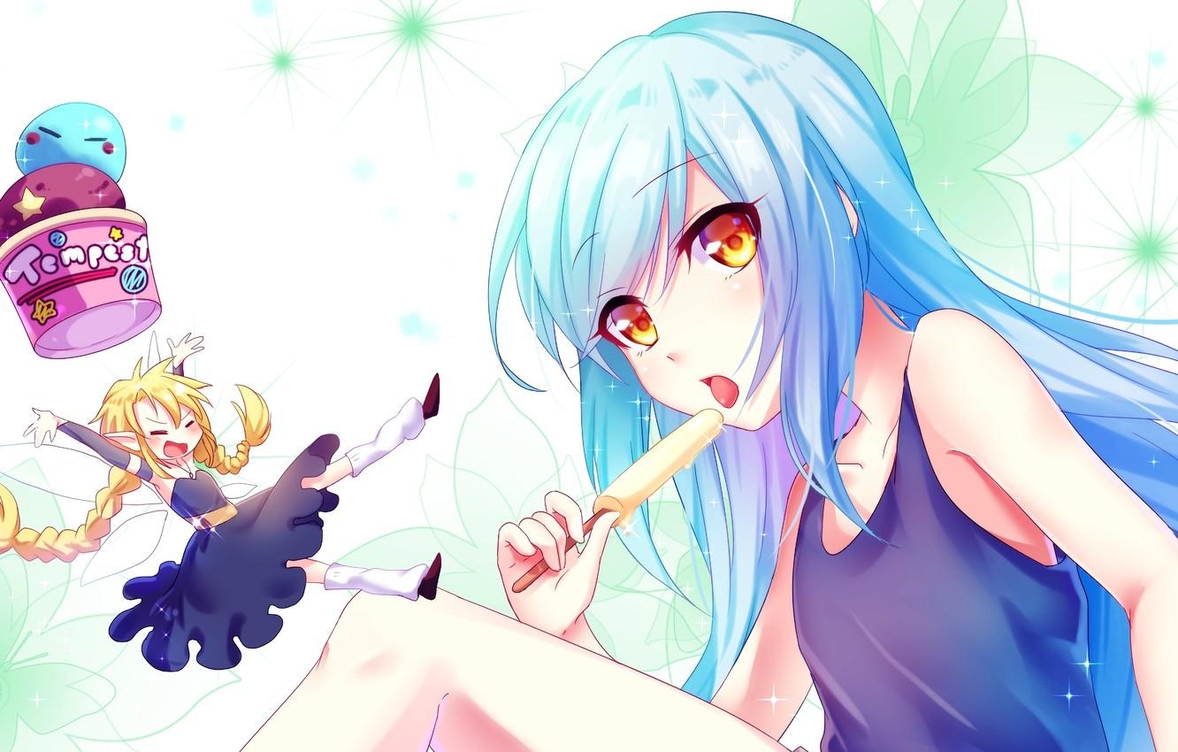 1340x850 Wallpaper girl, fairy, ice cream, About my reincarnation in slime, Desktop