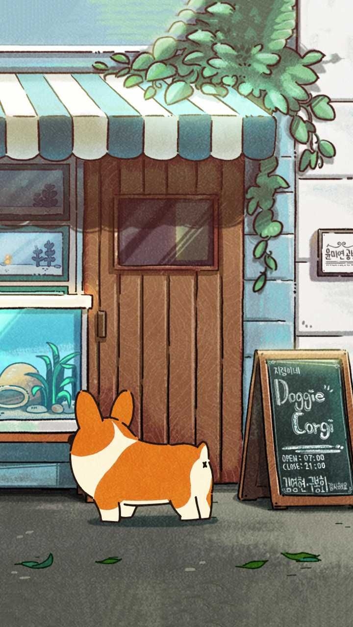 720x1280 Doggie Corgi Wallpaper Discover more Cartoon, Corgi Animation, Cute Corgi, Doggie Corgi, YouTube. Corgi wallpaper, Cute cartoon wallpaper, Corgi wallpaper iphone, Phone