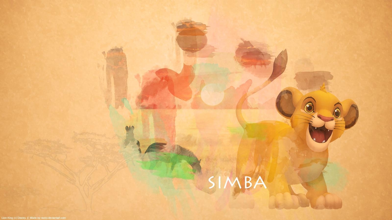 1600x900 Simba Watercolour Wallpaper.com Gaming GFX, Desktop