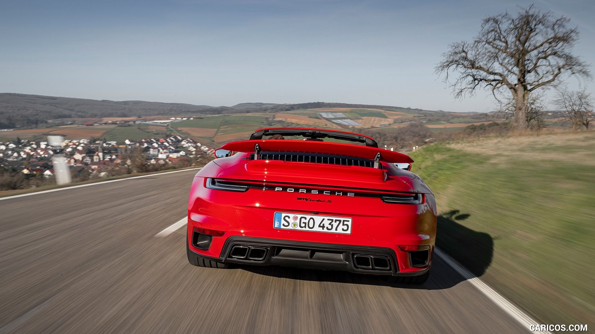 1920x1080 Porsche 911 Turbo S Cabrio (Color: Guards Red). HD Wallpaper, Desktop