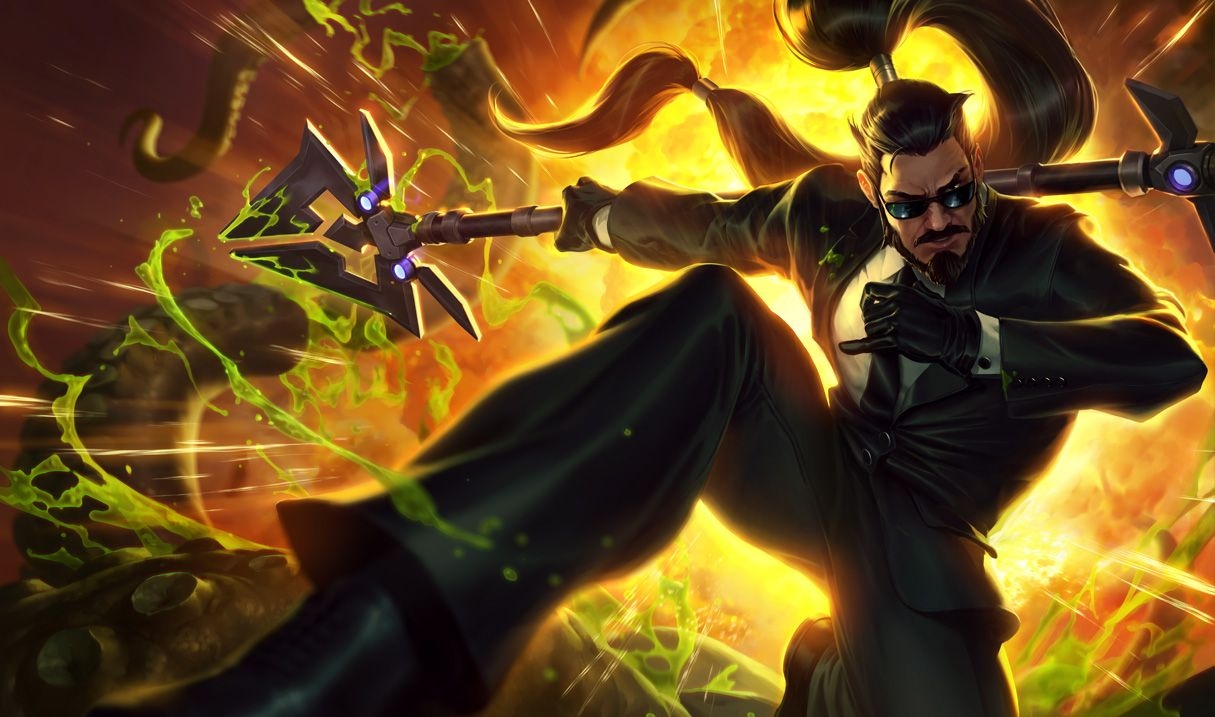 1220x720 Secret Agent Xin Zhao Skin of Legends Wallpaper, Desktop