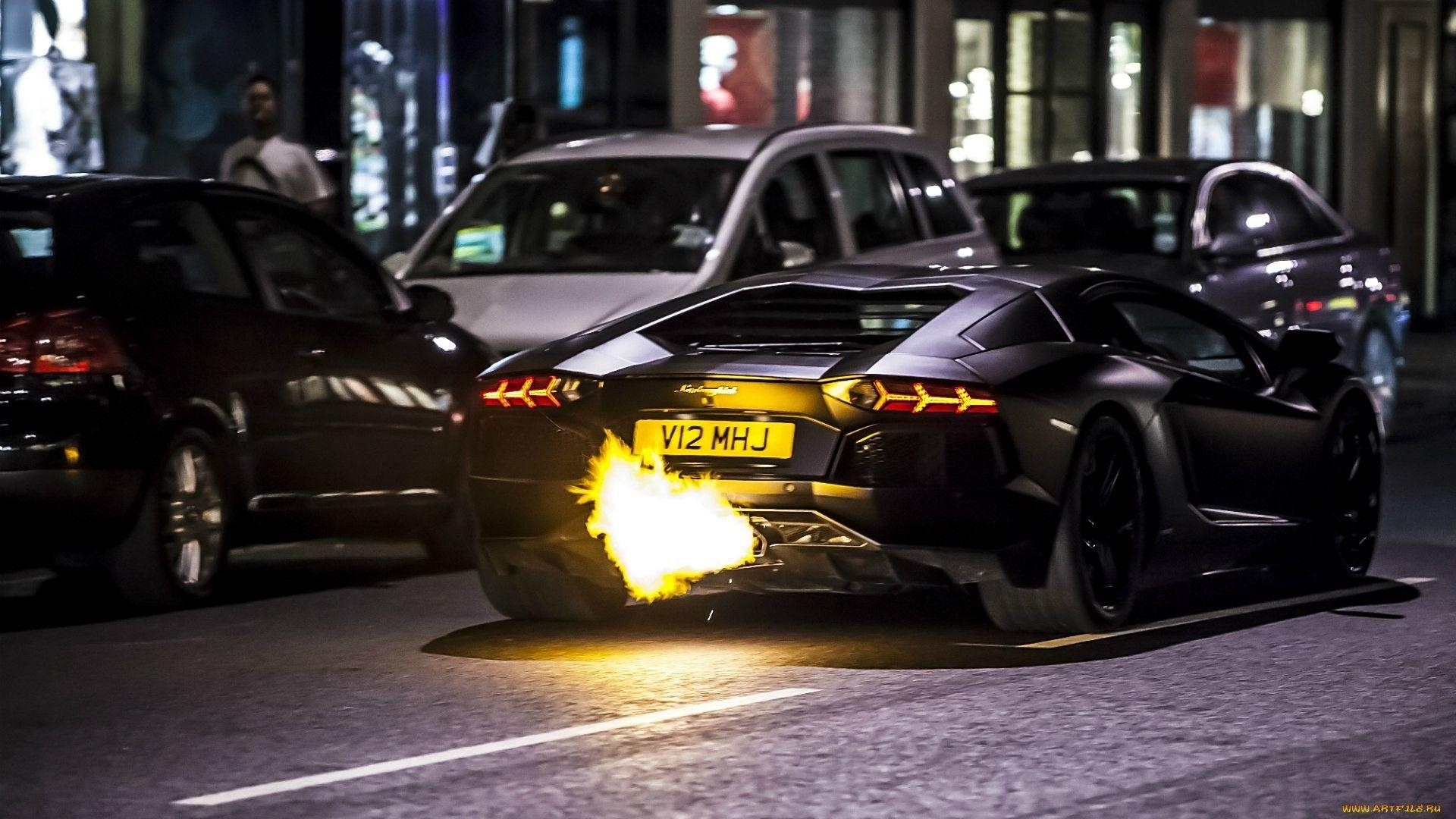 1920x1080 Lamborghini, exhaust, fire extinguishers, aventador, exhaust wrap, Desktop