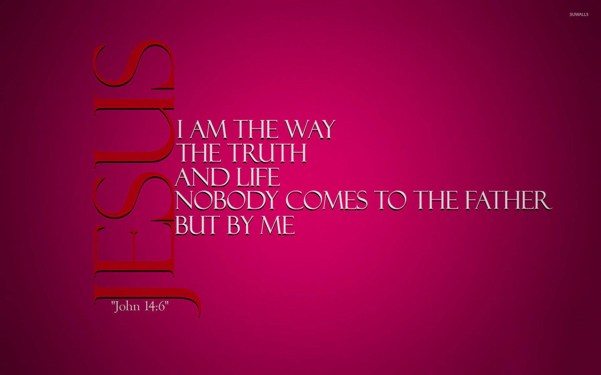 1920x1200 Jesus Bible Verse Pink Background, Desktop