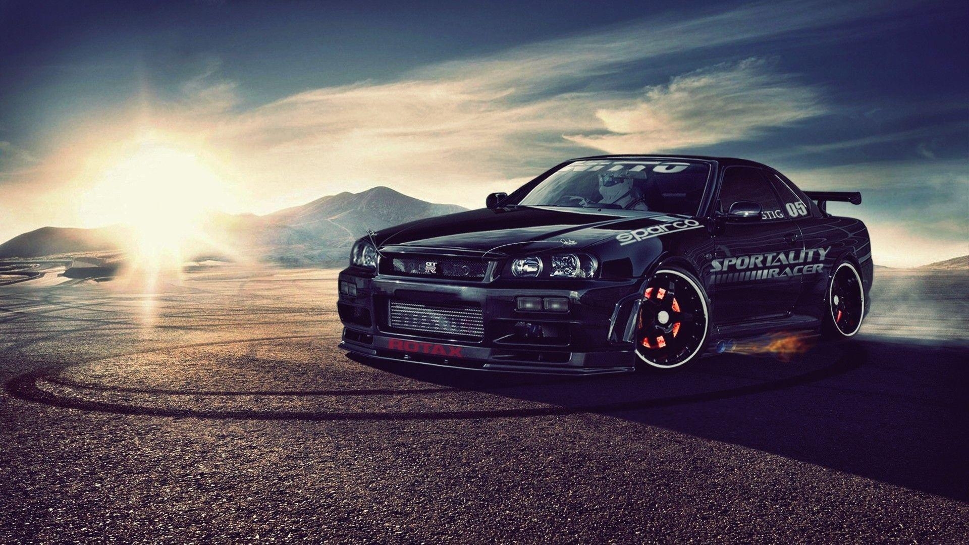 1920x1080 Vehicles For > Nissan Skyline R34 Drift Wallpaper, Desktop