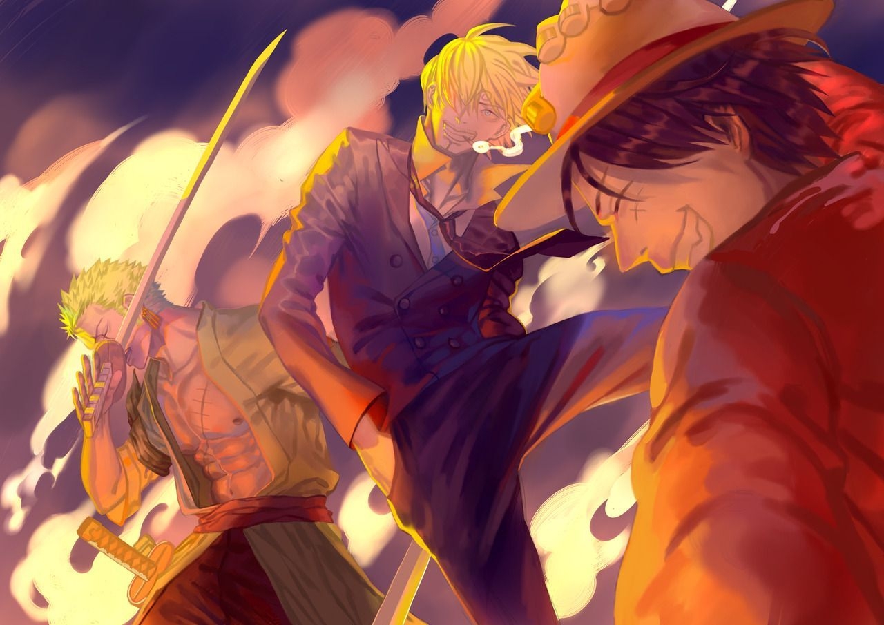 1280x910 The monster trio luffy zoro Sanji. Manga anime one piece, One piece image, One piece manga, Desktop