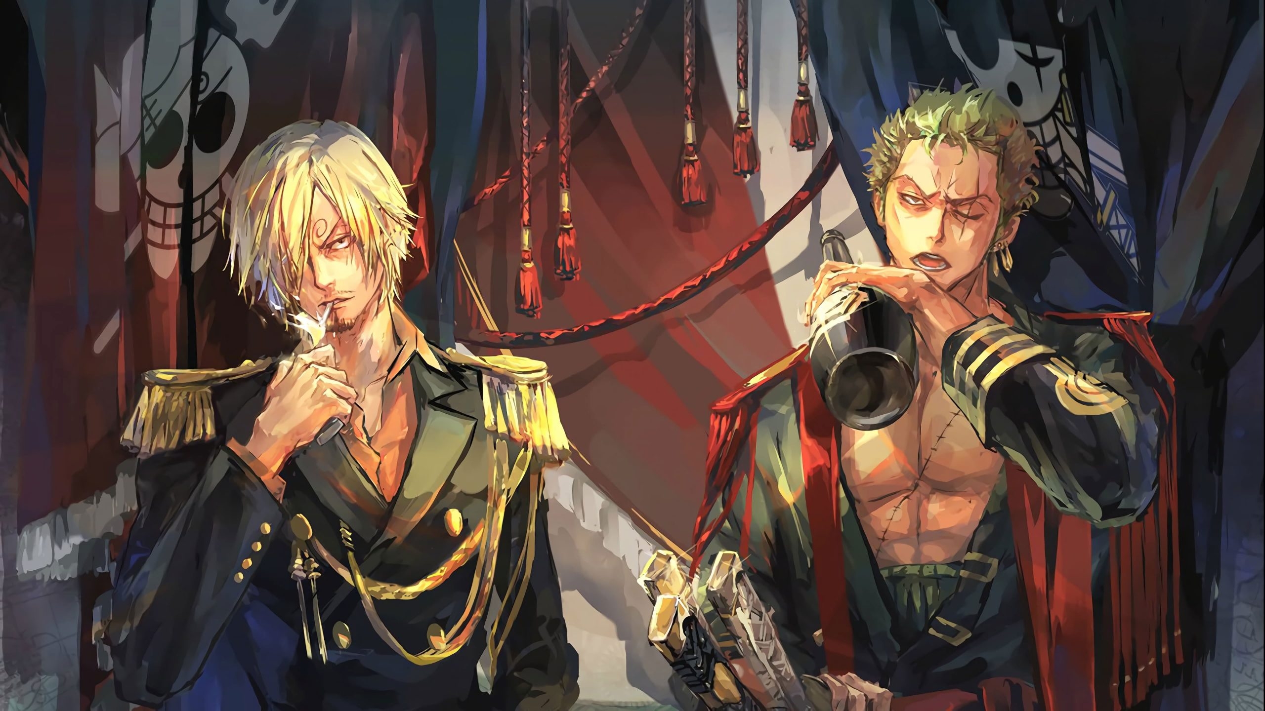 2560x1440 Two Male Anime Characters Digital Wallpaper, One Piece, Sanji • Wallpaper For You, Desktop