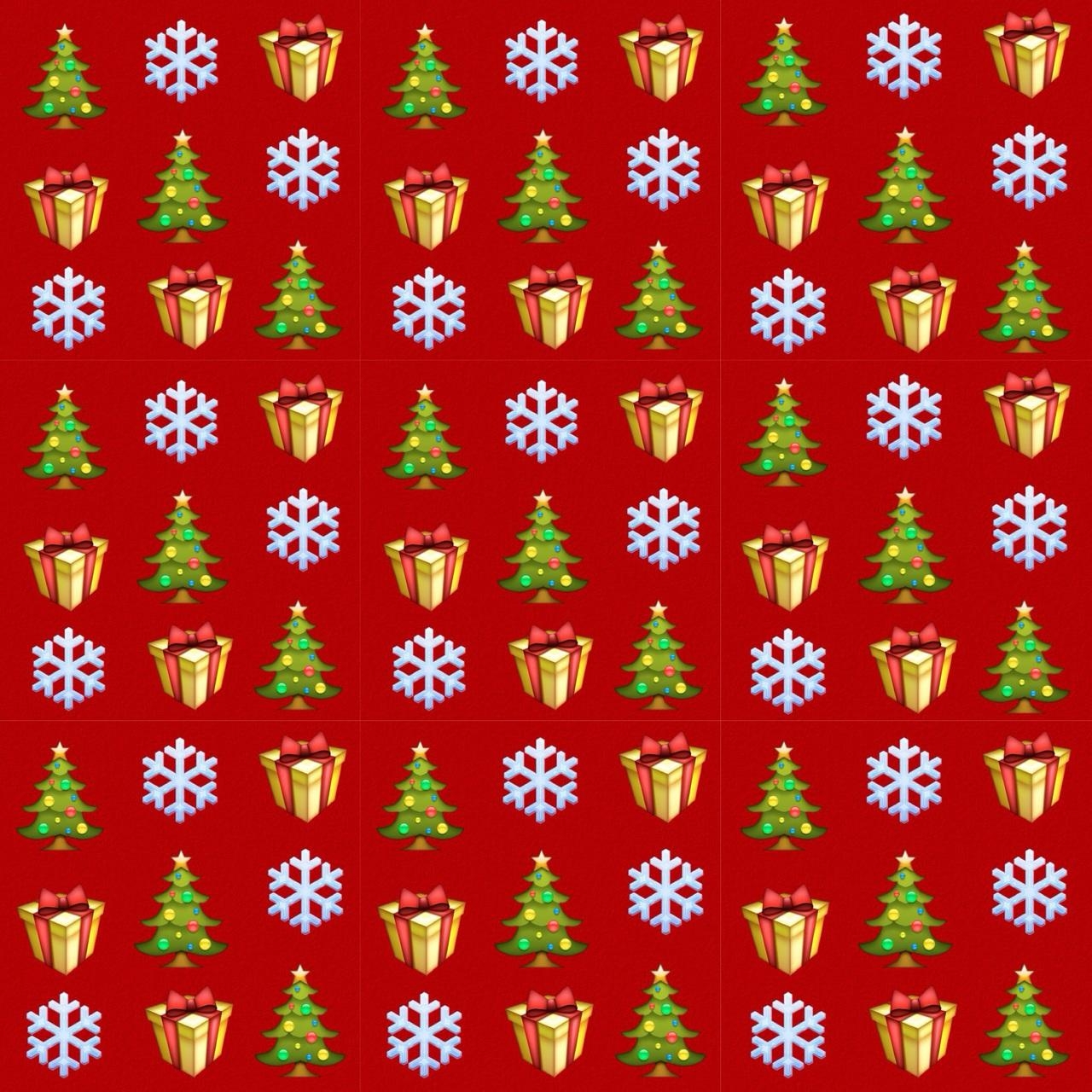 1280x1280 Christmas Emoji Wallpaper Free Christmas Emoji Background, Phone