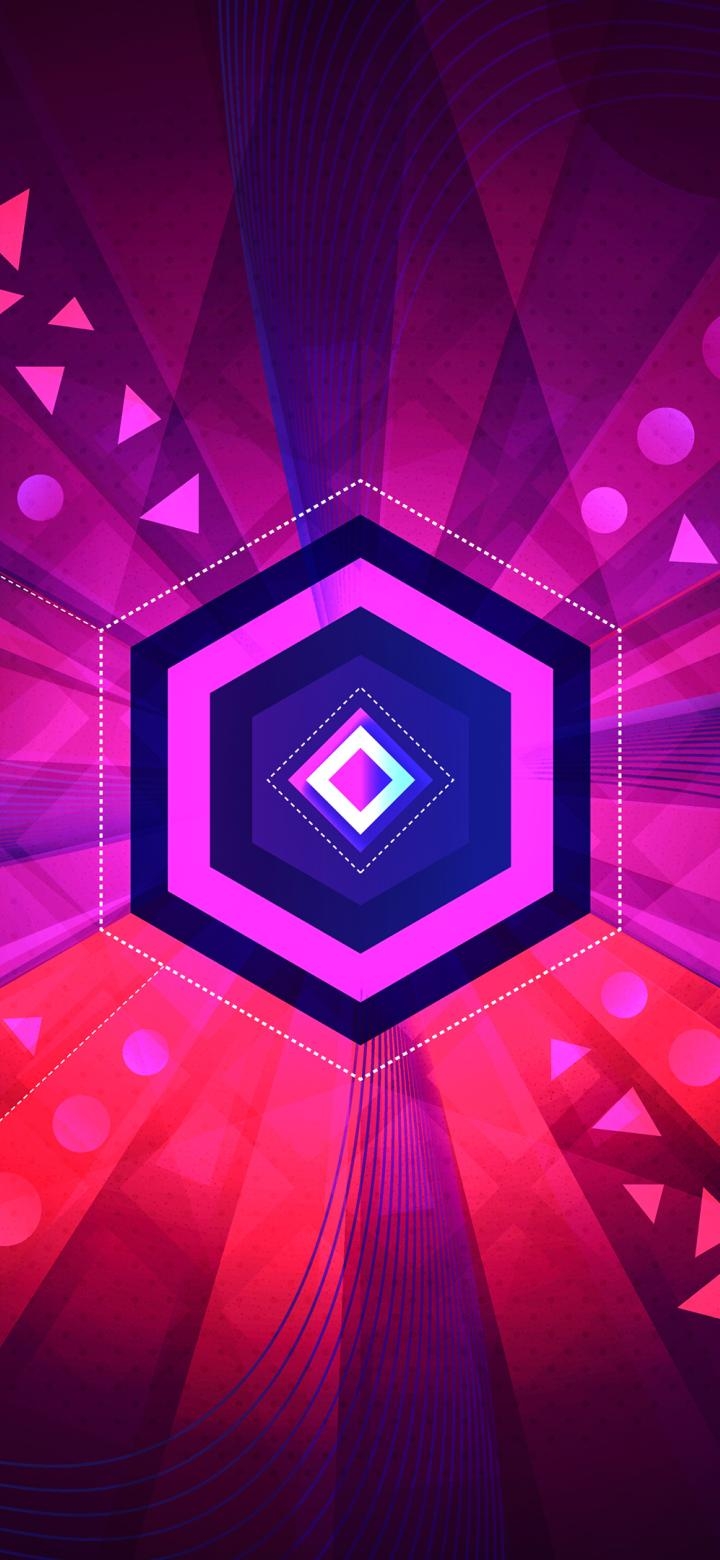 720x1560 Abstract Octagon Vector  Resolution Wallpaper, HD, Phone